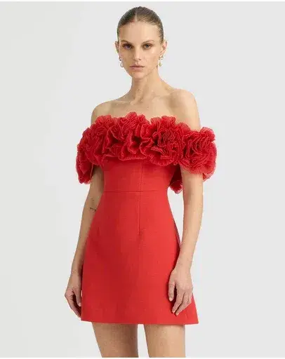 Sonya Moda Nahla Mini Dress in Red Size AU 6 - Image 2