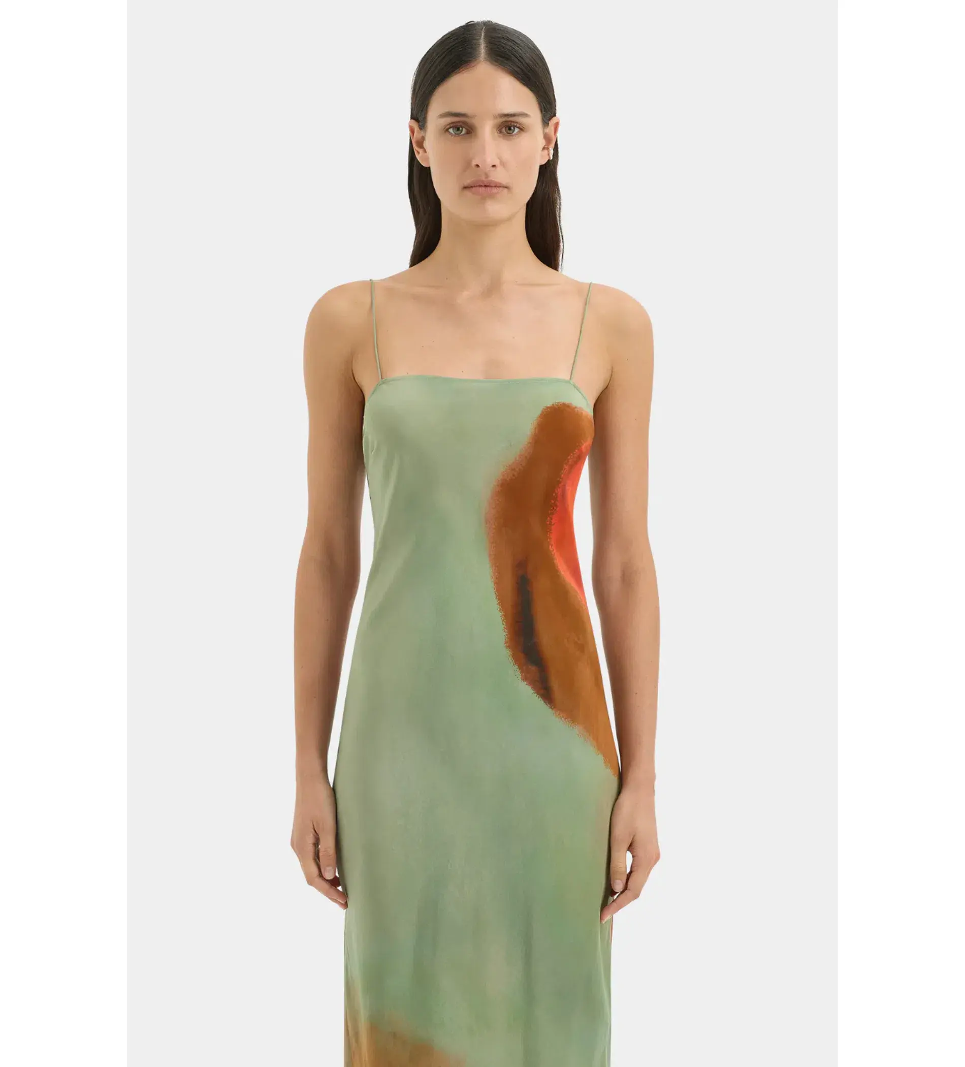 Sir The Label Calle Slip Maxi Dress Acquerello Print Size 3/AU 12 - Image 3