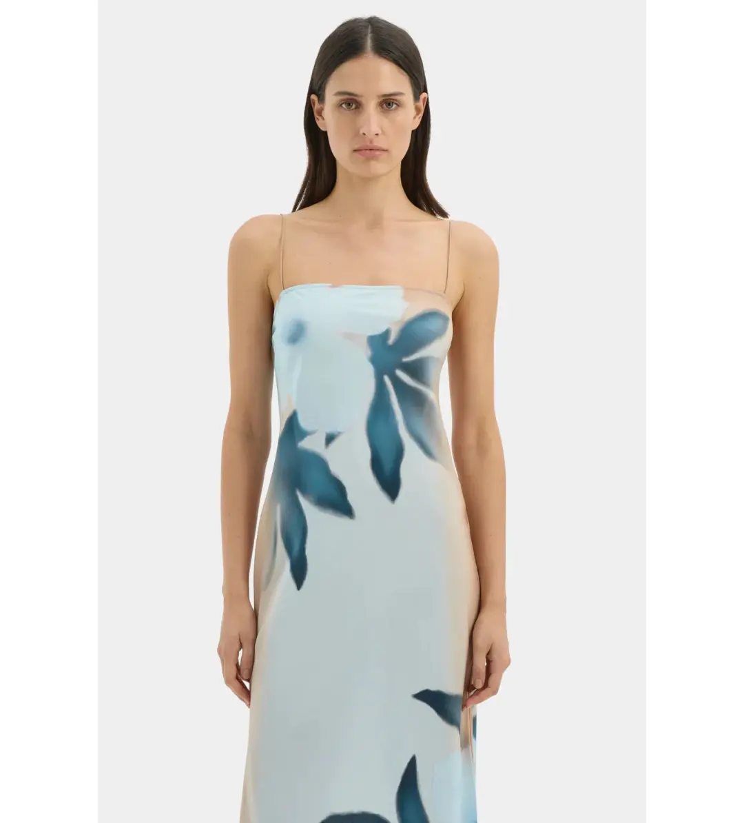 Sir The Label Serene Slip Maxi Dress Sequoia Blue Floral Size 2/AU 10 for rent on The Volte - main image