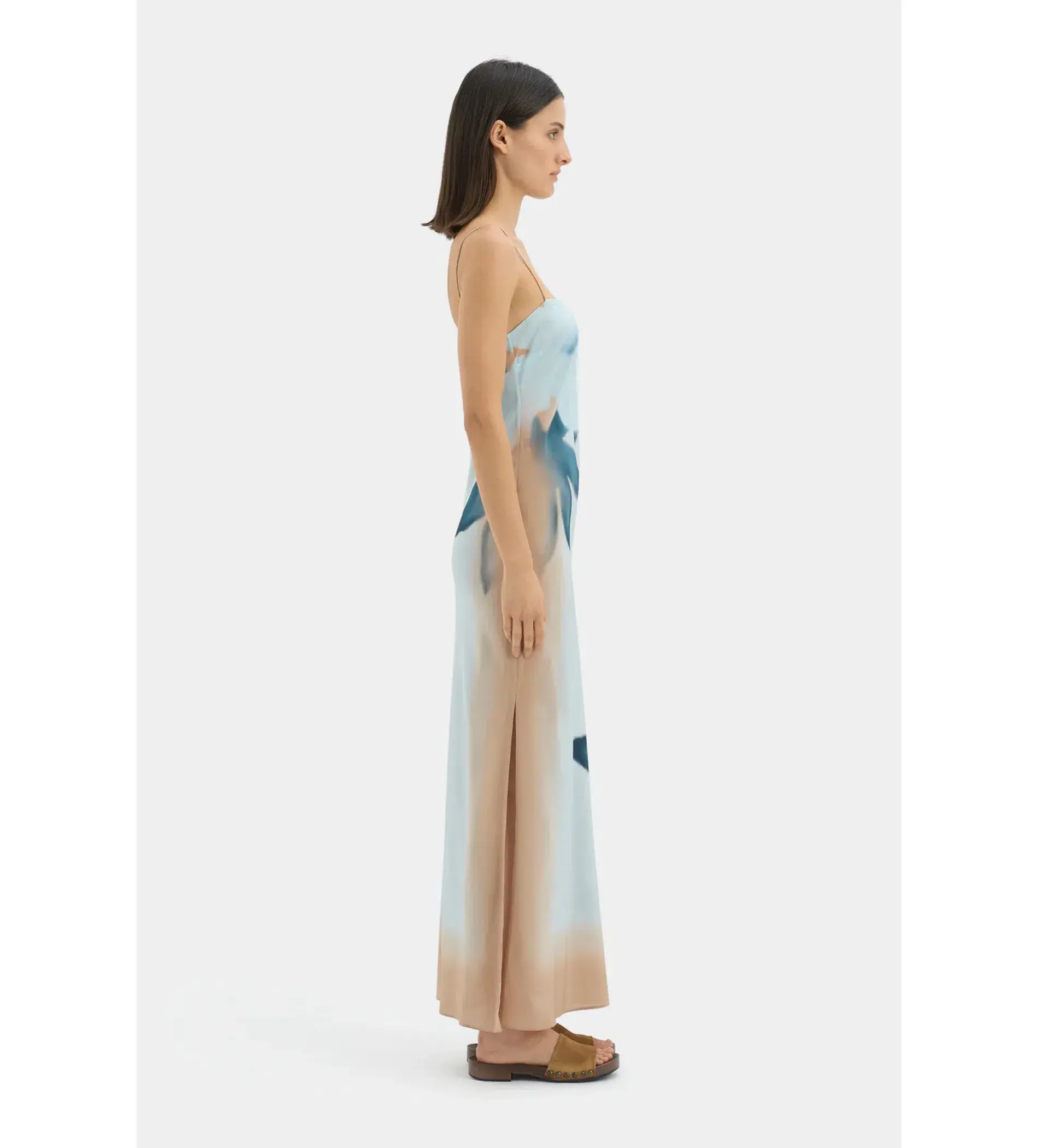 Sir The Label Serene Slip Maxi Dress Sequoia Blue Floral Size 3/AU 12 - Image 2