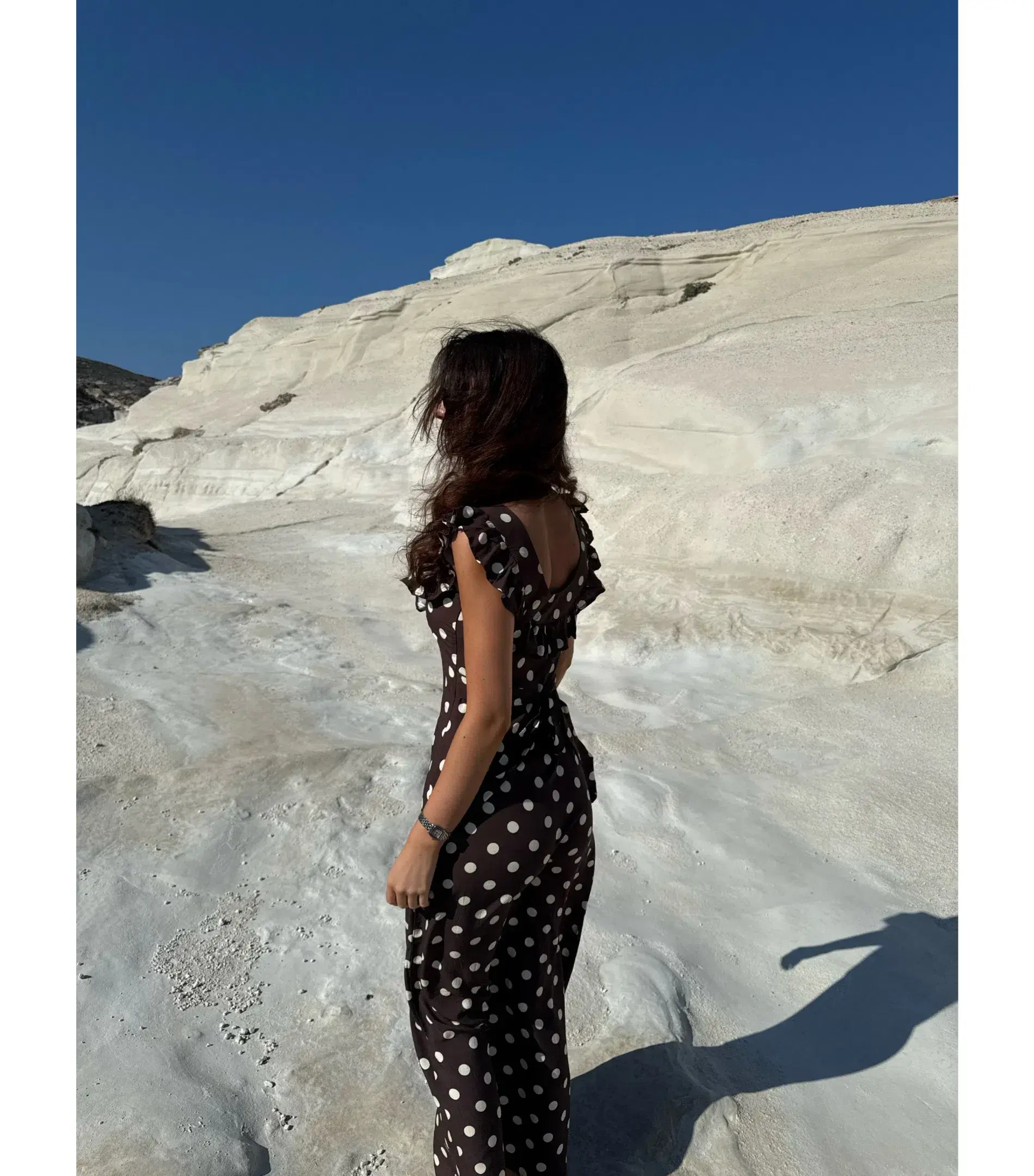 Design by Si Luna Maxi Dress Brown/White Size M / AU 10 - Image 6