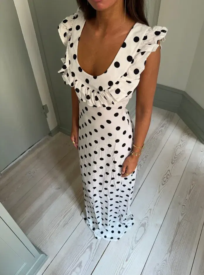 Design by Si Luna Maxi Dress Black/White Size XS / AU 6 - Image 7