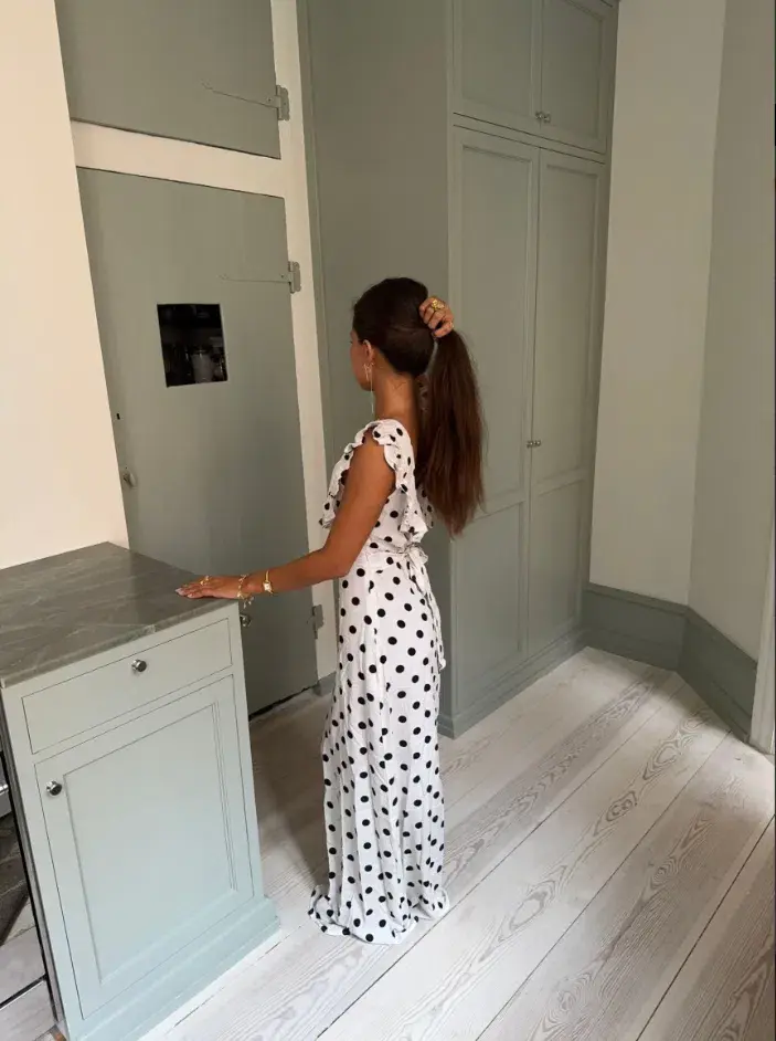 Design by Si Luna Maxi Dress Black/White Size XS / AU 6 - Image 3