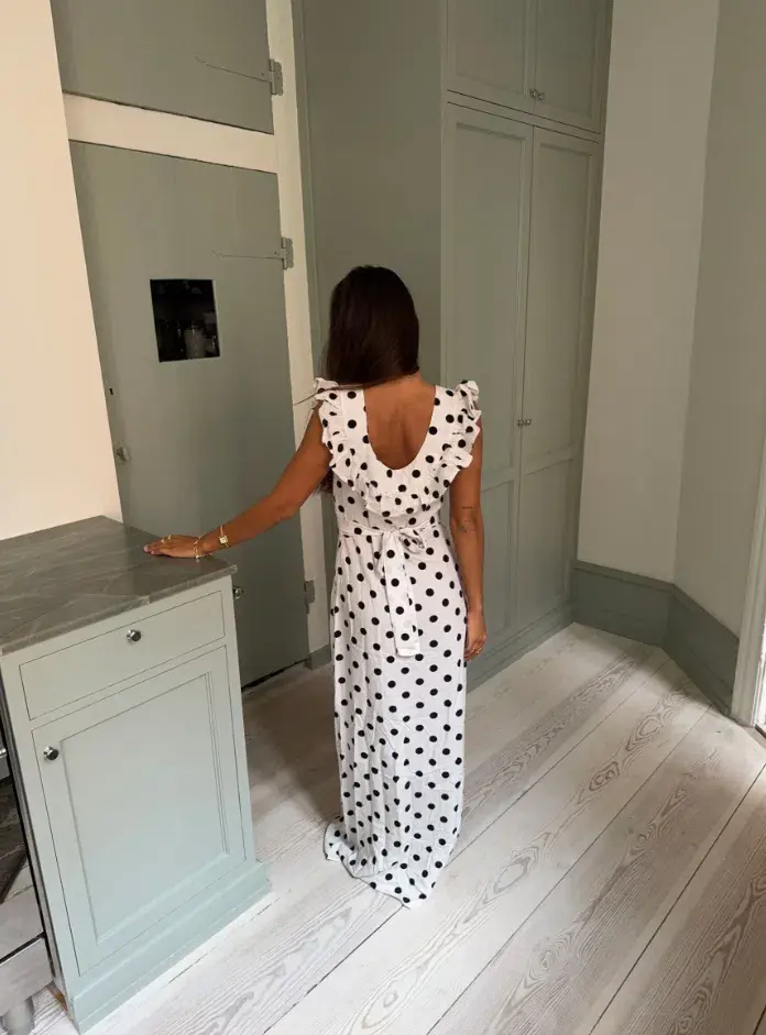 Design by Si Luna Maxi Dress Black/White Size XS / AU 6 for rent on The Volte - main image