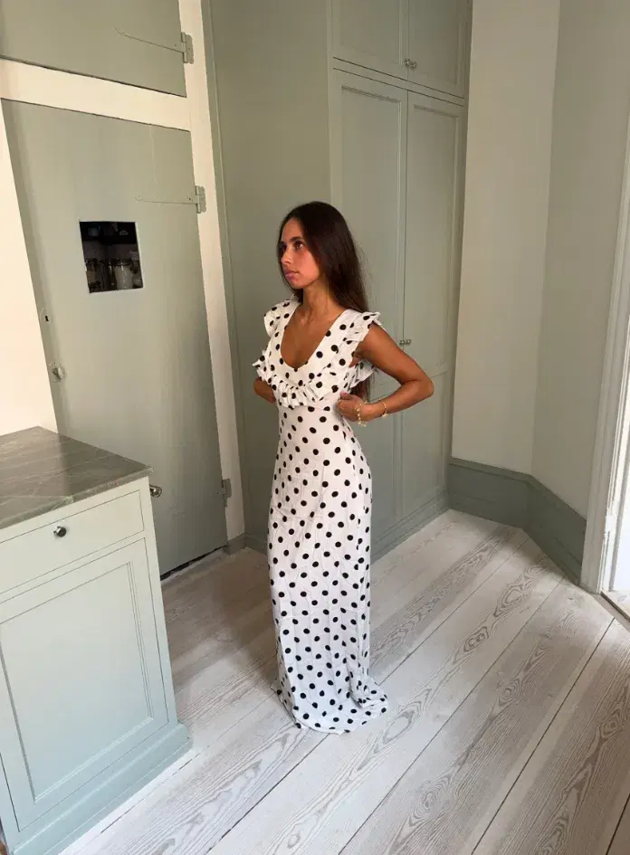 Design by Si Luna Maxi Dress Black/White Size XS / AU 6 - Image 2