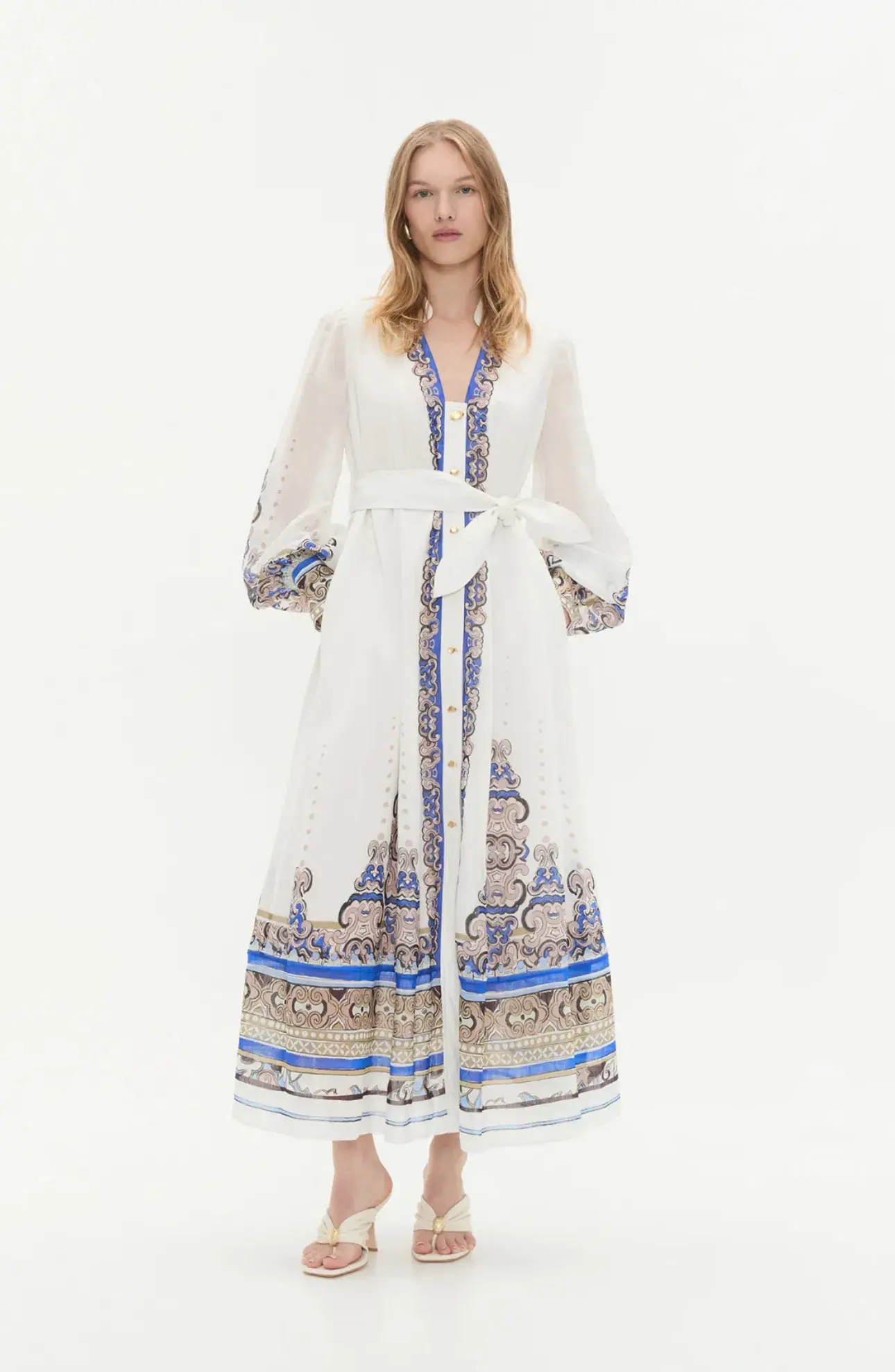 Aje Carta Maxi Dress Print Size AU 10 - Image 1