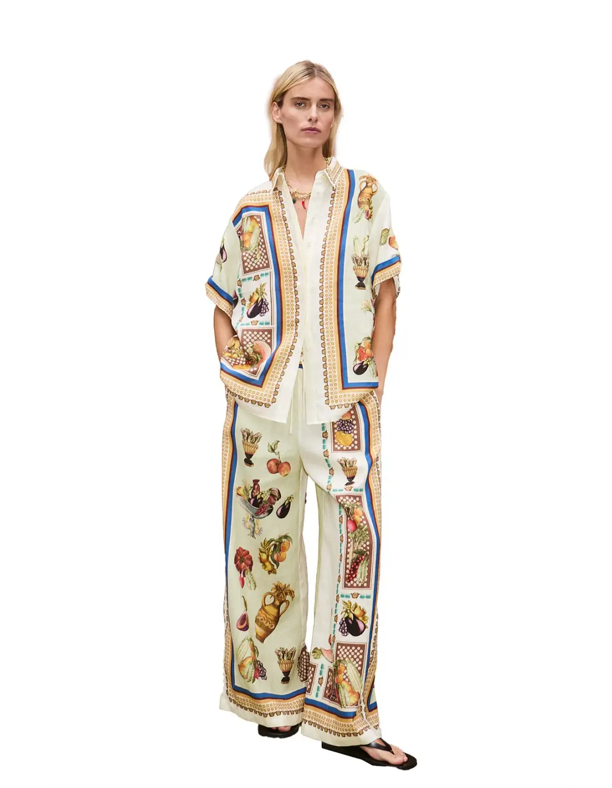 Alemais Mercado Shirt Multi Print Size  - Image 1