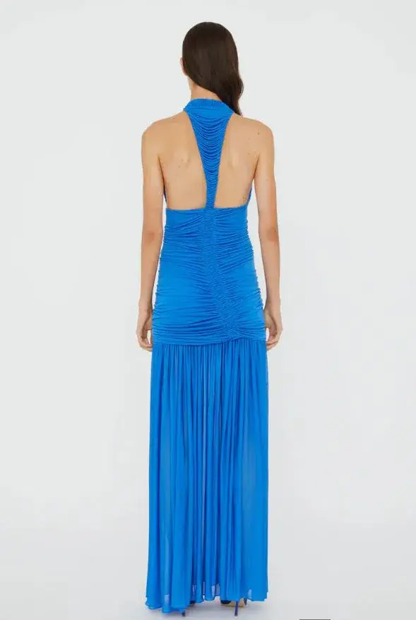 Christopher Esber Orion Gown in Lapis Size 8 - Image 2
