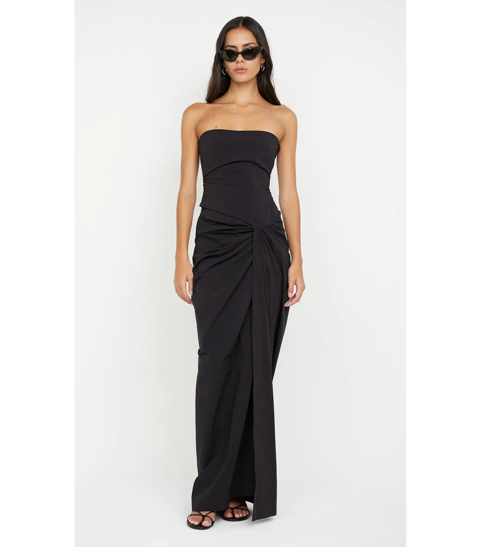 Bec & Bridge Domenic Strapless Dress Black Size AU 6 - Image 2