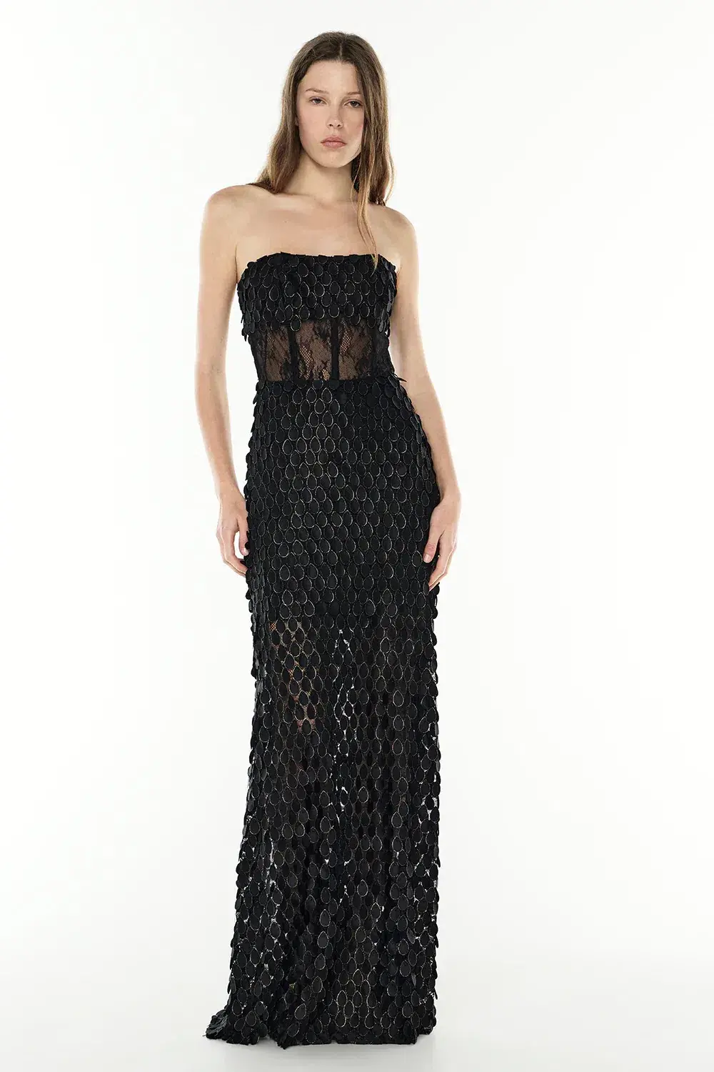 Manning Cartell Supreme Extreme Strapless Gown Black Size 14 - Image 1