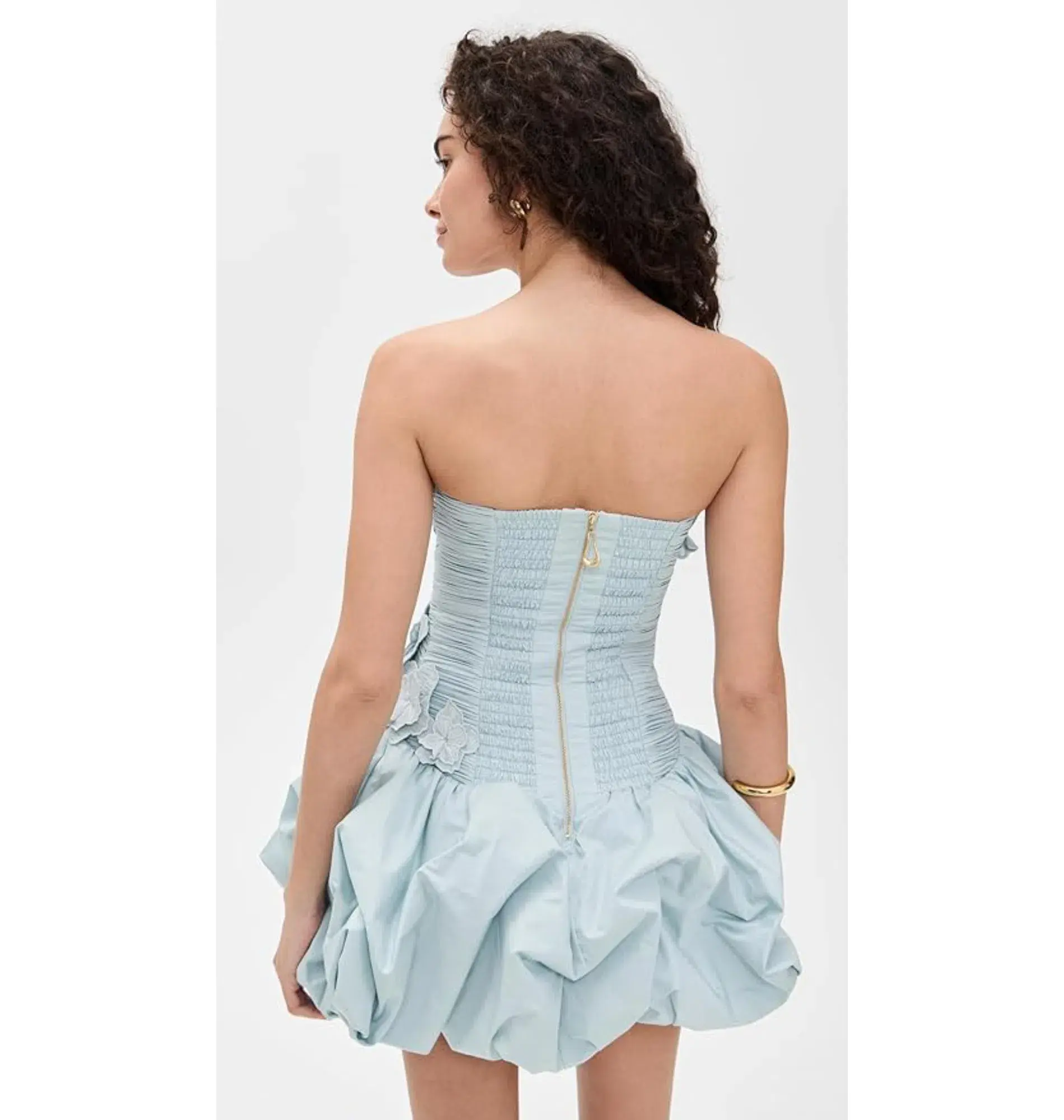 Aje Splendour Mini Dress Blue Size 8 - Image 3