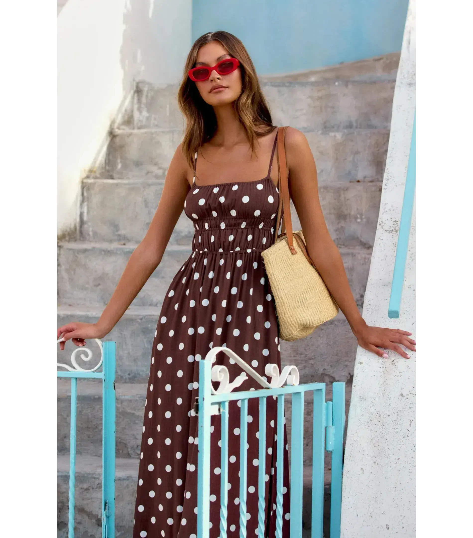 Mister Zimi Gigi Maxi Dress in Cookies and Cream Print Size AU 10 - Image 2