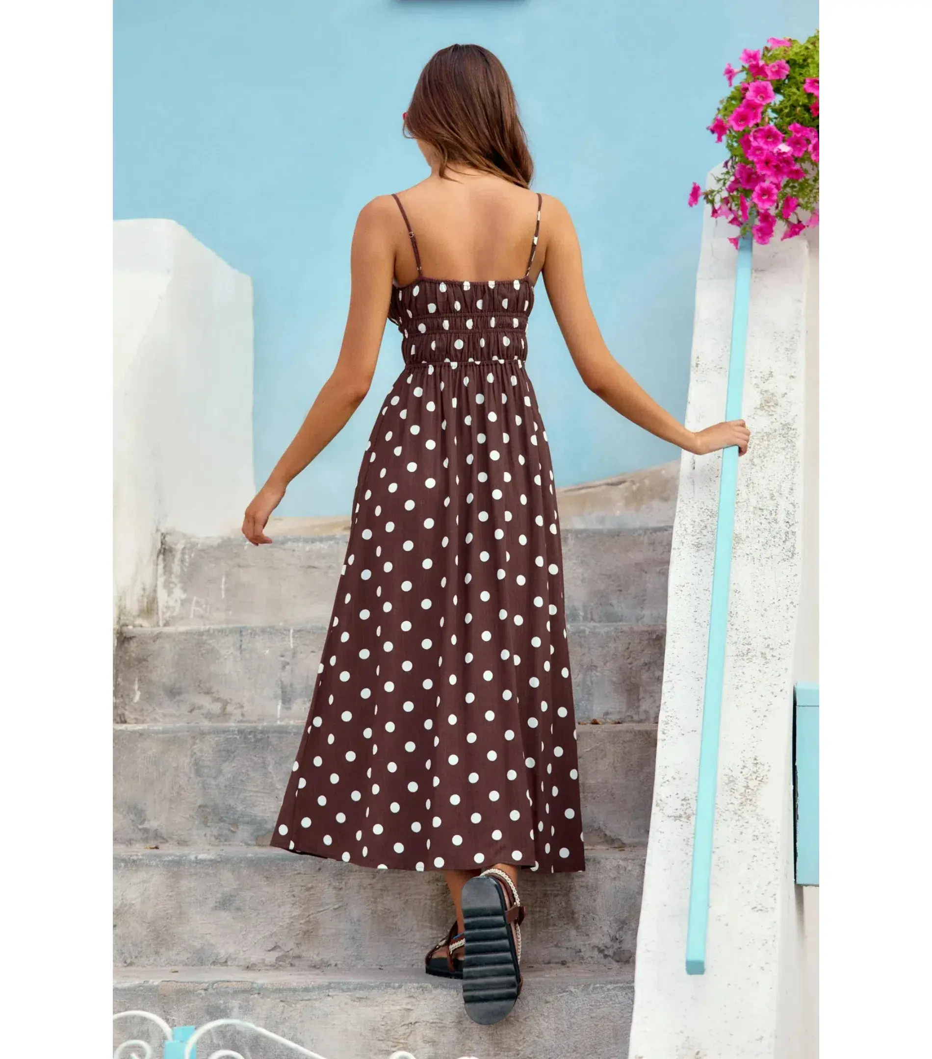 Mister Zimi Gigi Maxi Dress in Cookies and Cream Print Size AU 10 - Image 3