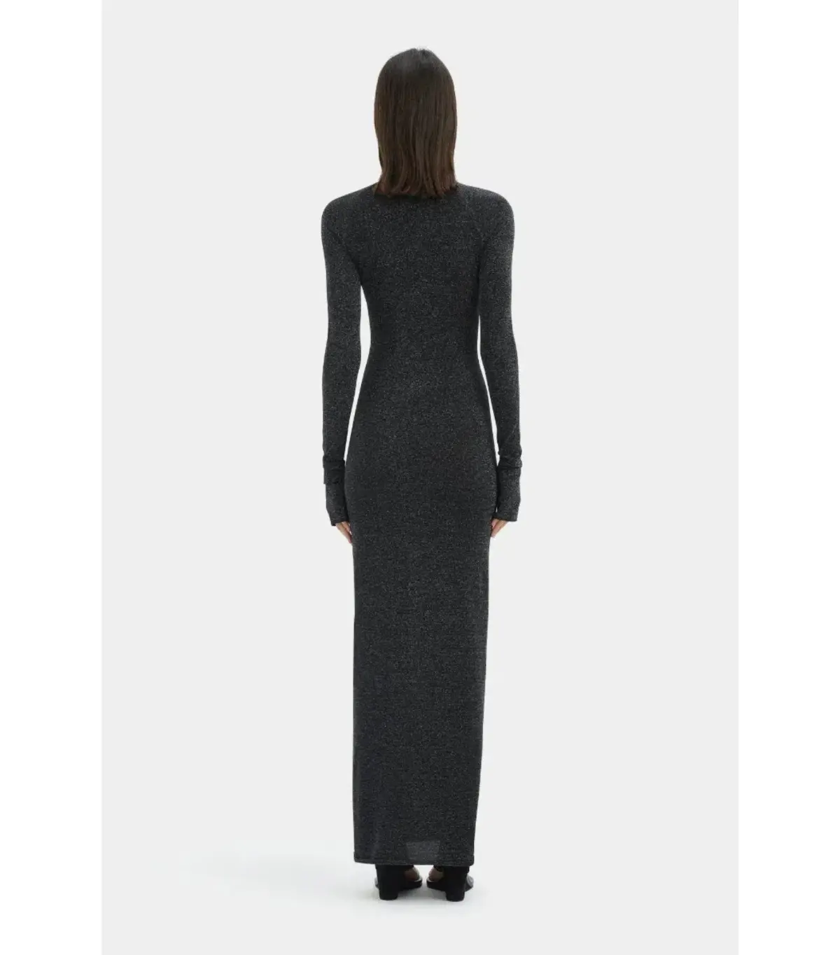 Sir the Label Chiano Long Sleeve Maxi Dress in Black Silver Size 0 / AU 6 - Image 3