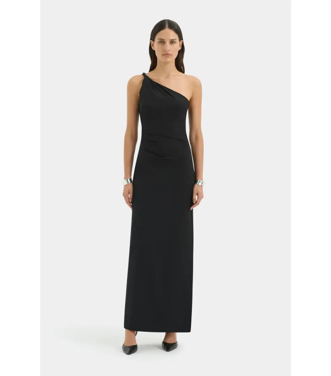 Sir the Label Rossana Maxi Gown in Black Size 2 / AU 10  for rent on The Volte - main image