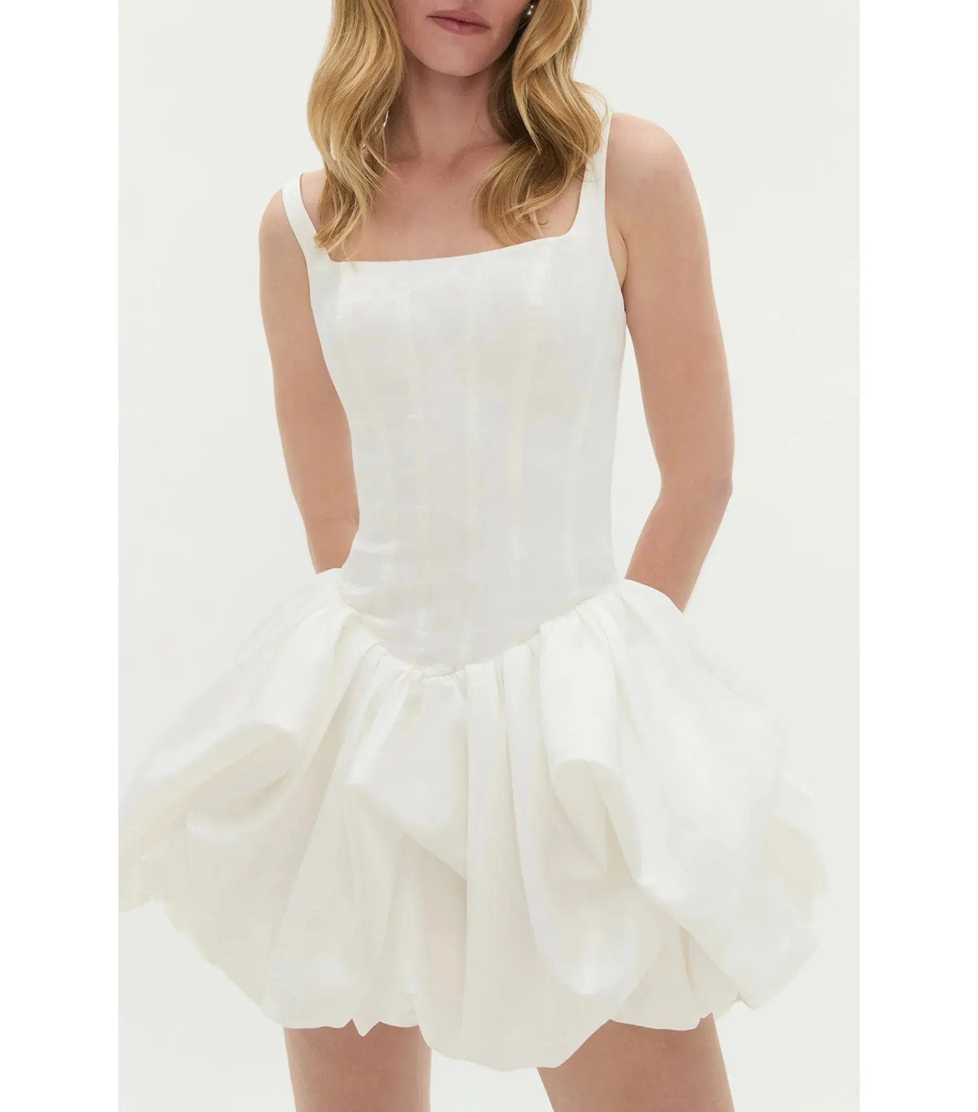 Aje Alani Mini Dress Ivory Size AU 12  - Image 2