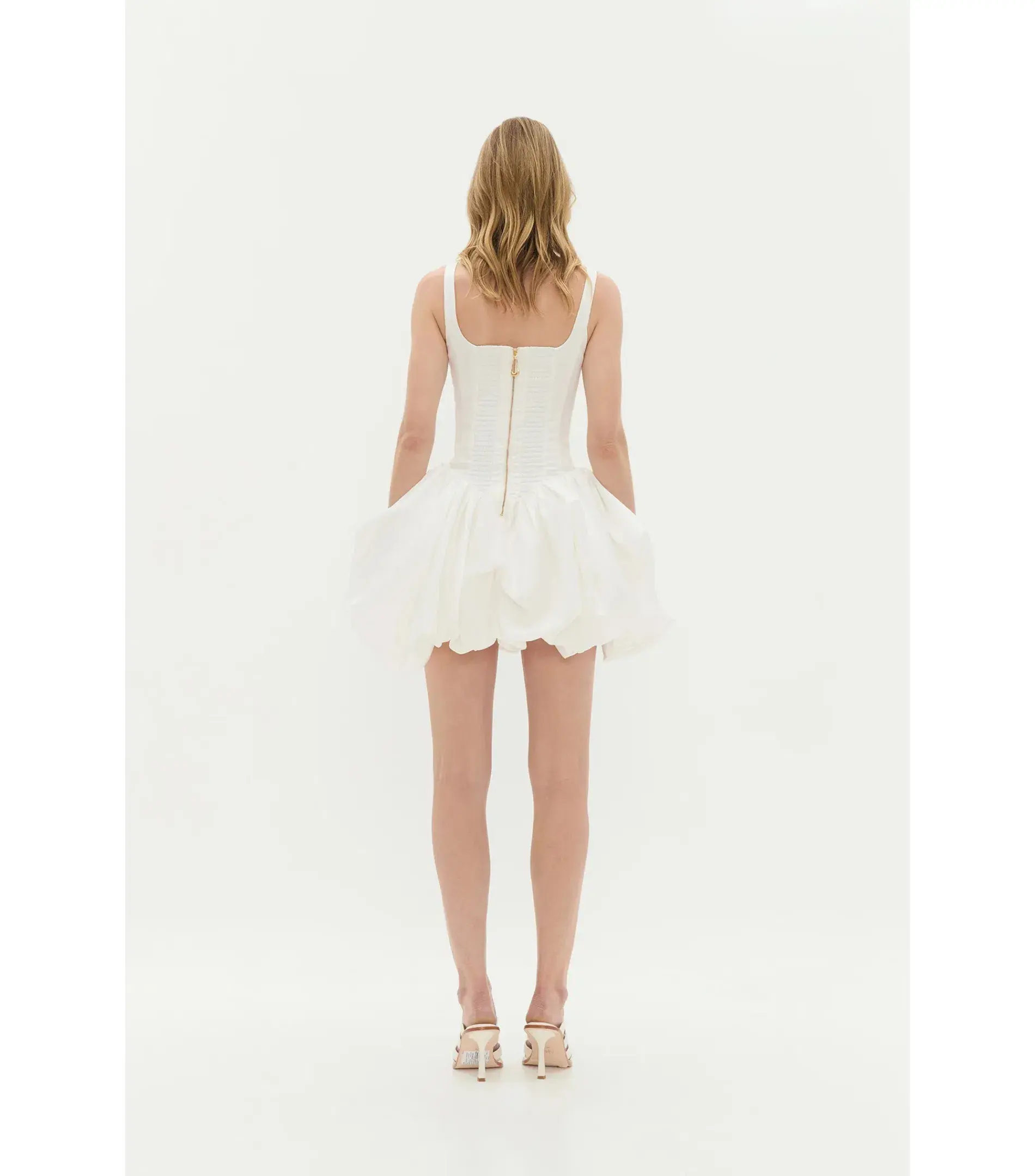 Aje Alani Mini Dress Ivory Size AU 12  - Image 4