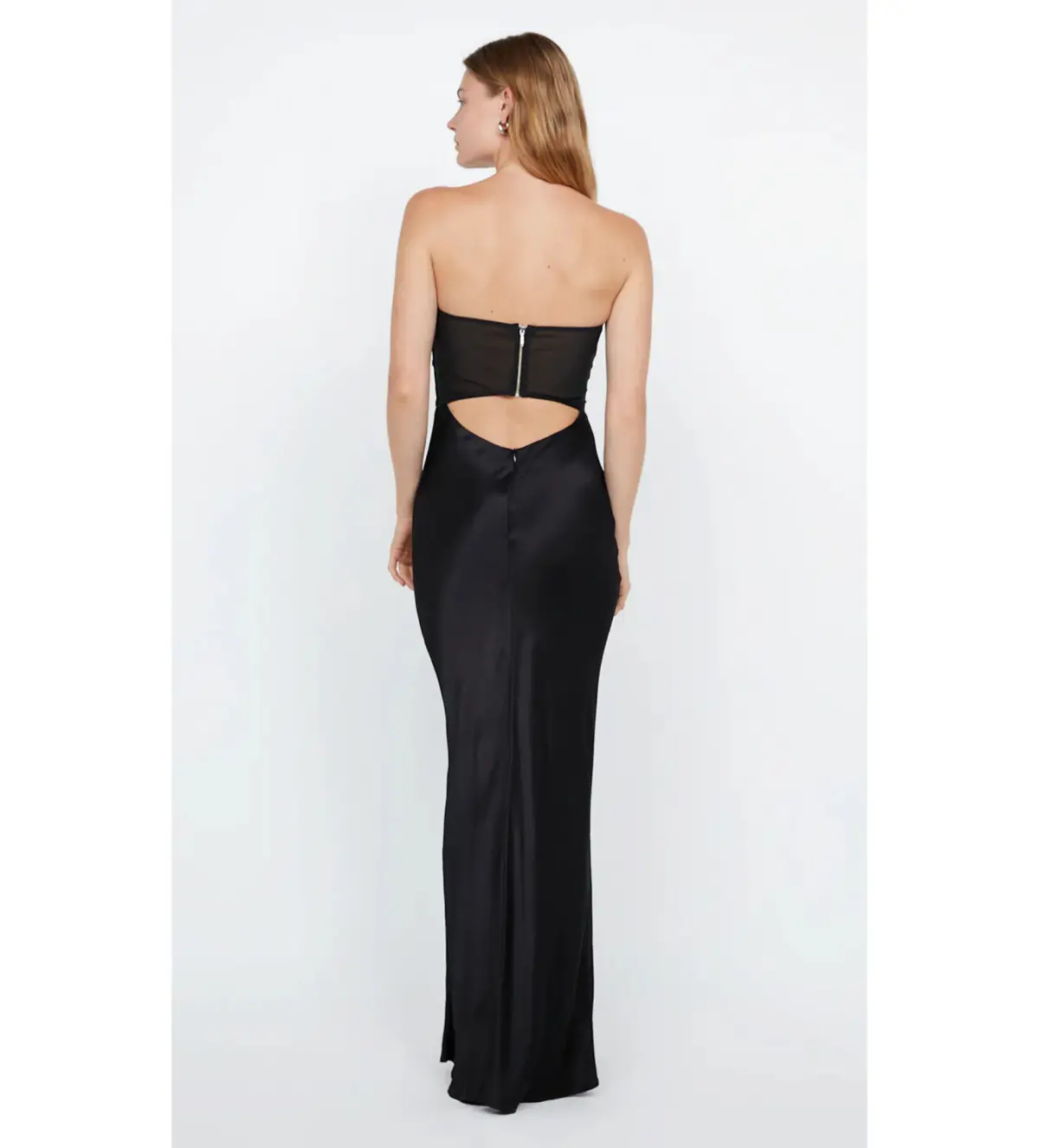 Bec and Bridge Halle Strapless Dress in Black Size AU 8 - Image 4