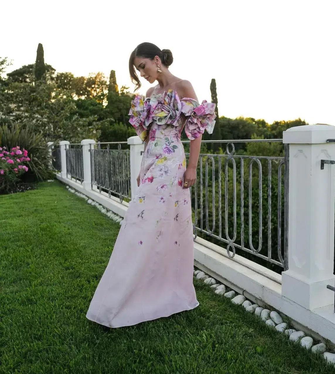 Aje Misha Maxi Dress in Pink Collage Floral Size XS / AU 6 - Image 2