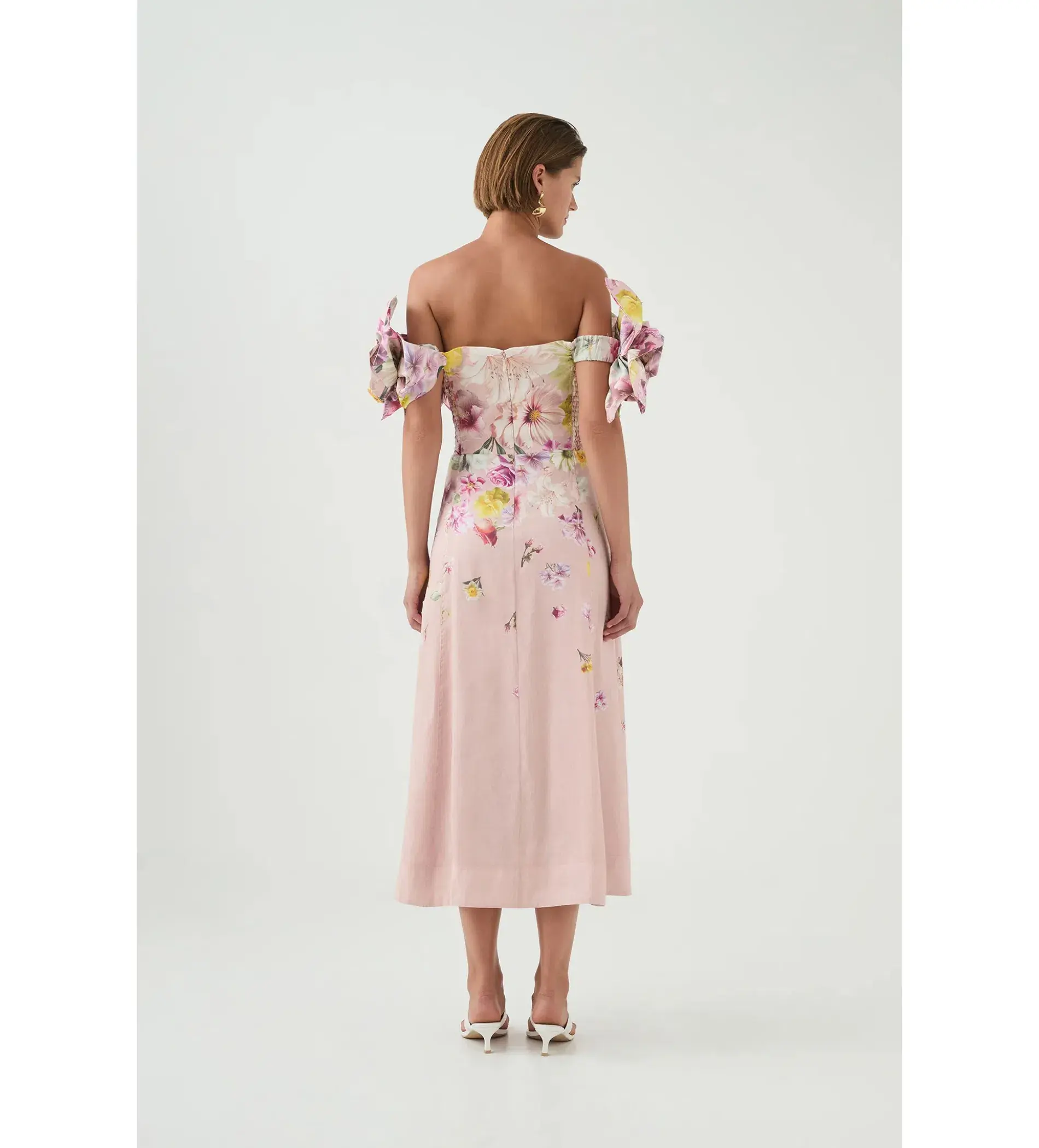 Aje Misha Maxi Dress in Pink Collage Floral Size XS / AU 6 - Image 7