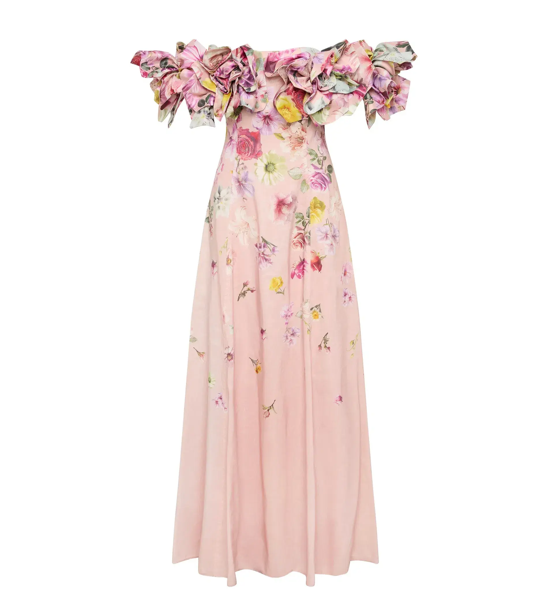 Aje Misha Maxi Dress in Pink Collage Floral Size XS / AU 6 - Image 4