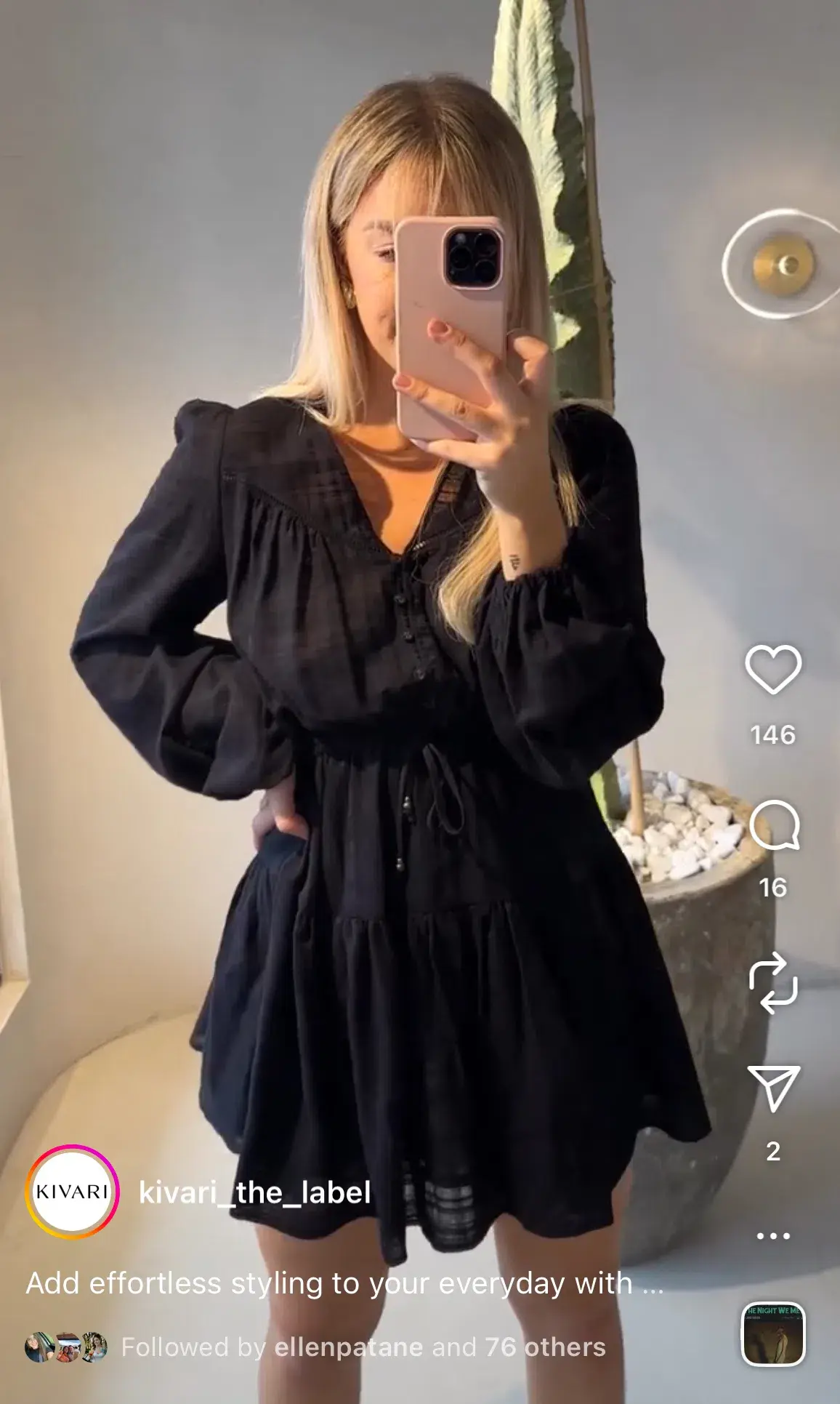 Kivari Rafaelle Mini Dress Size AU 12 - Image 2