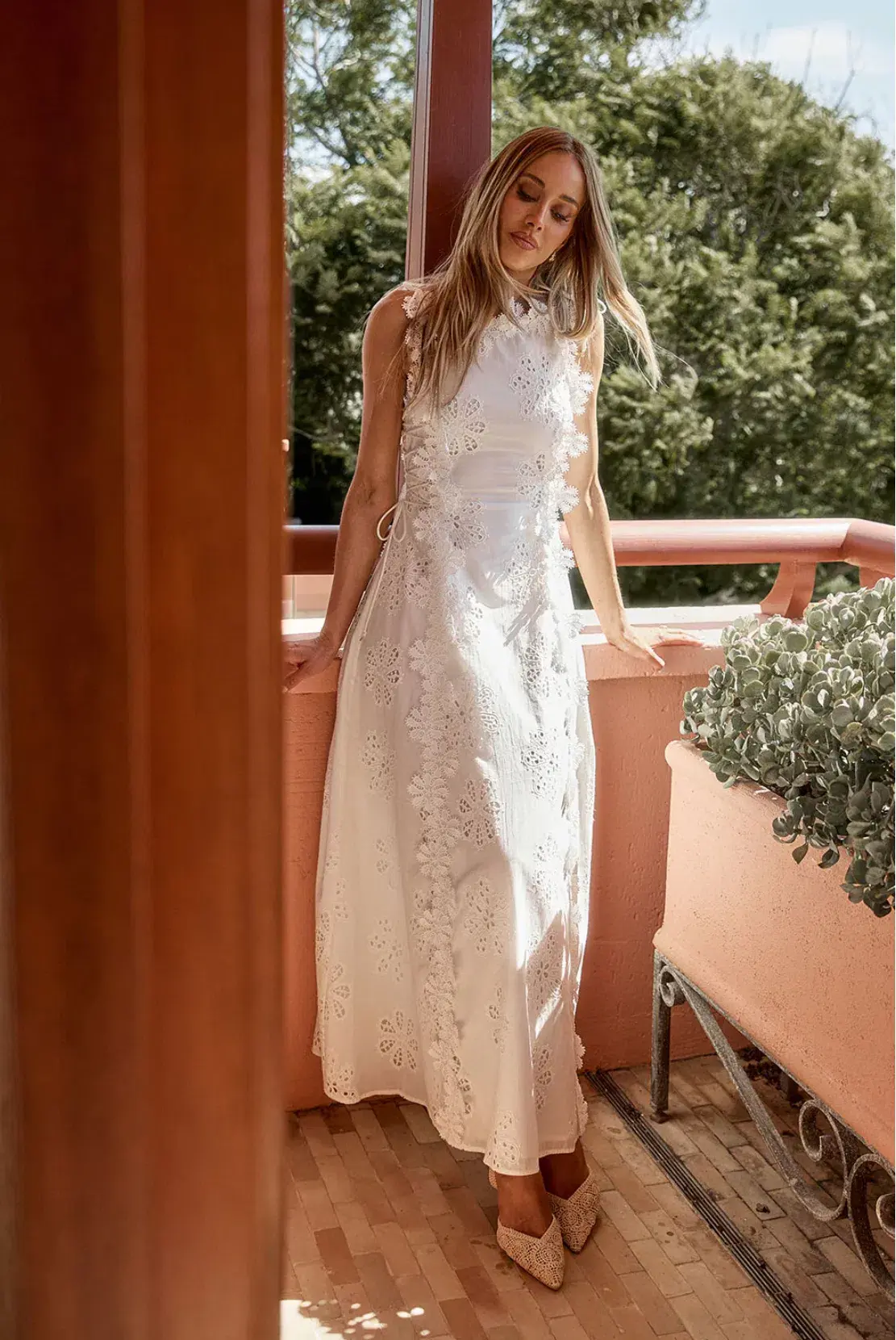 Zaco X Bec Judd Araminta Dress Stella Marina White Size AU 12 - Image 1