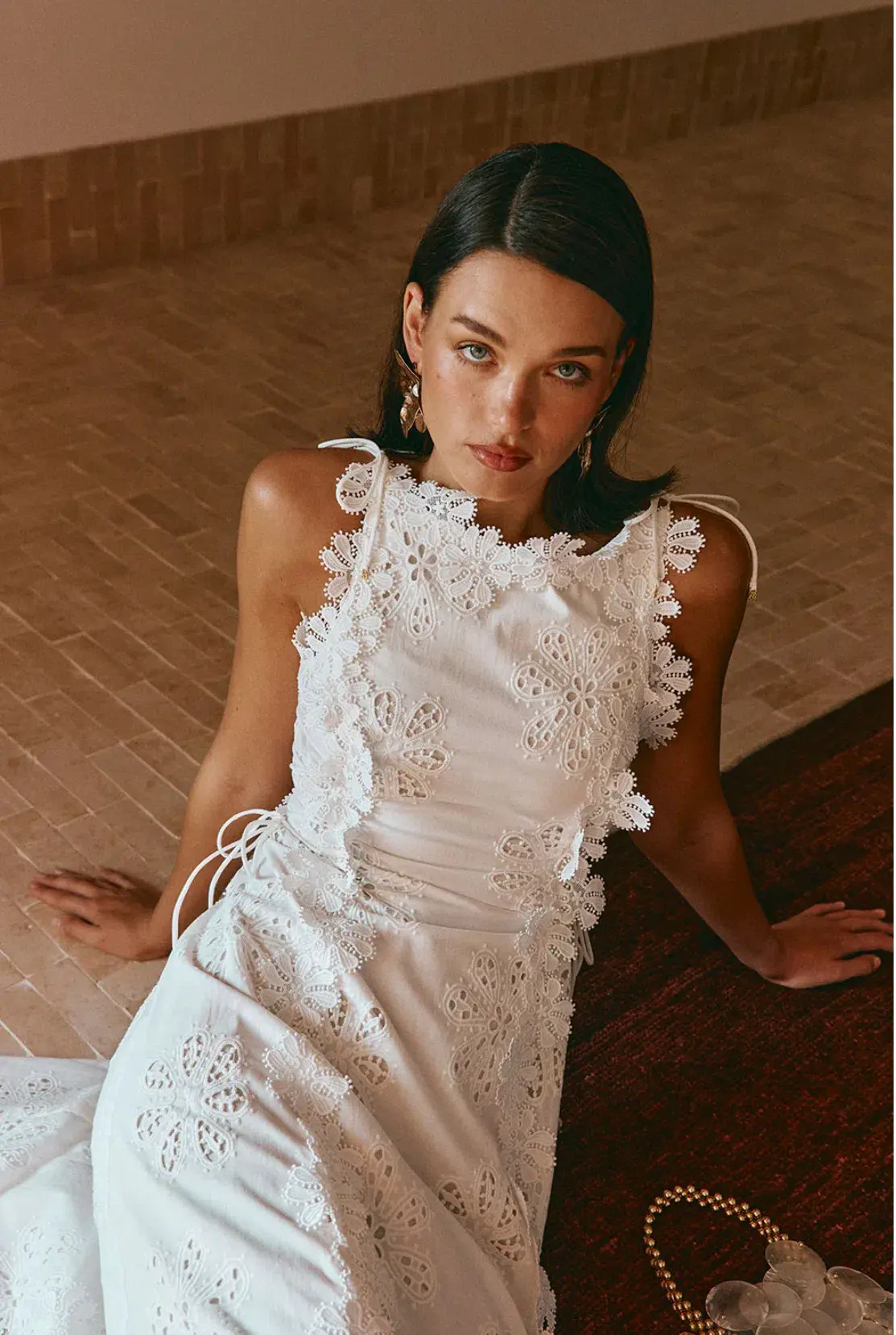 Zaco X Bec Judd Araminta Dress Stella Marina White Size AU 12 - Image 6