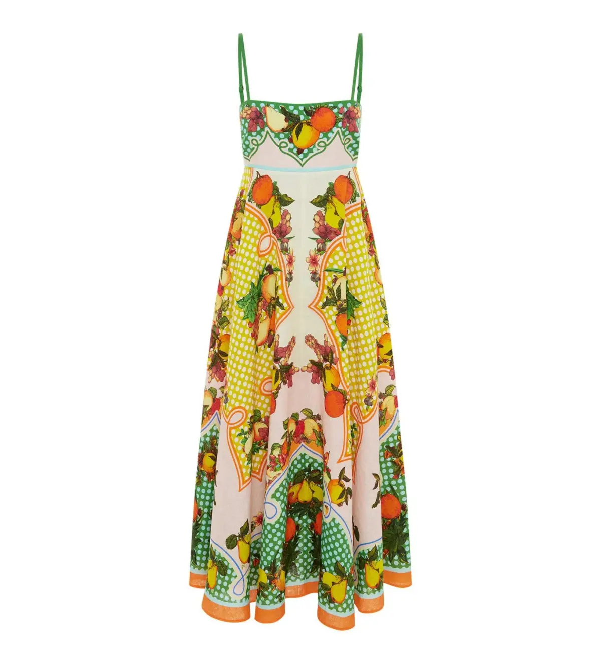 Alemais Lemonis Midi Sundress Multi Print Size AU 10 - Image 5