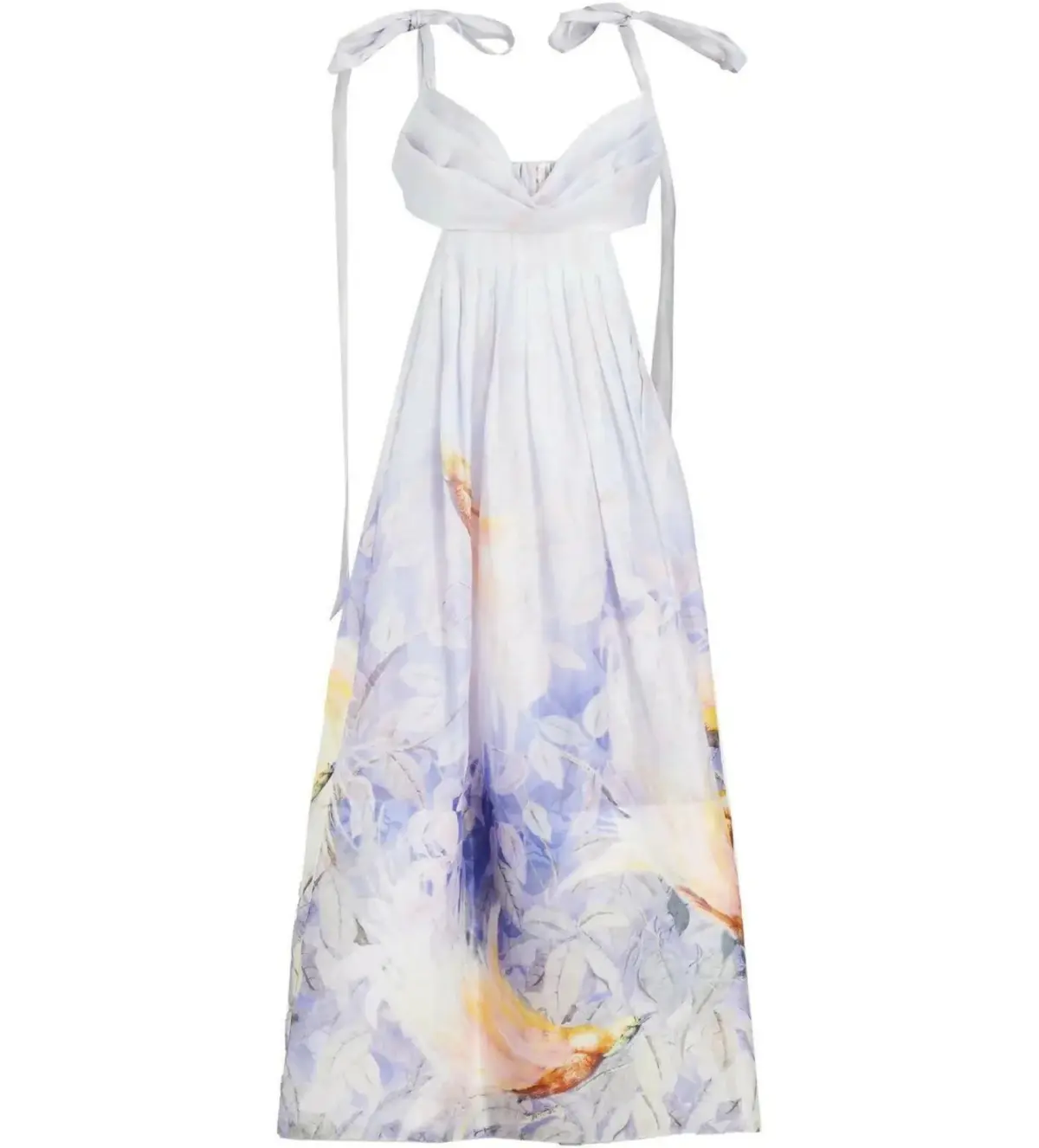 Zimmermann Candescent Bralette Gown Lavender Bird Size 2 AU 12 - Image 6