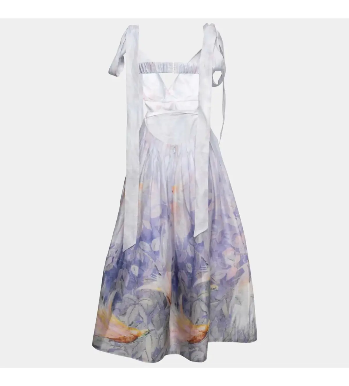 Zimmermann Candescent Bralette Gown Lavender Bird Size 2 AU 12 - Image 7