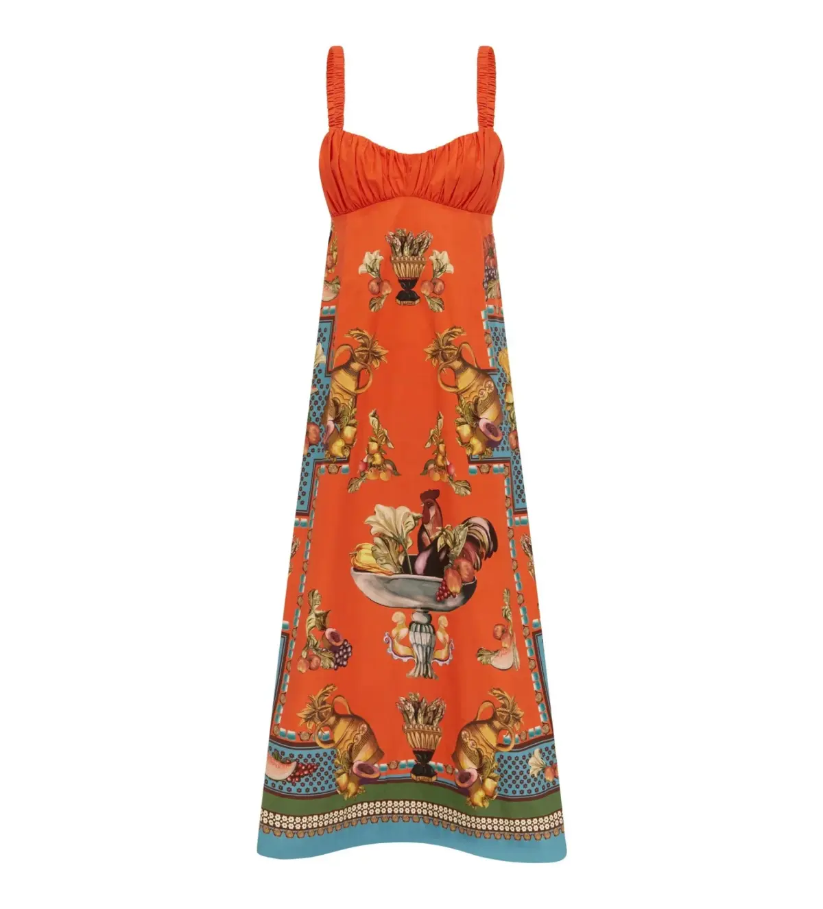 Alemais Rocco Midi Dress Orange Print Size AU 12 - Image 6