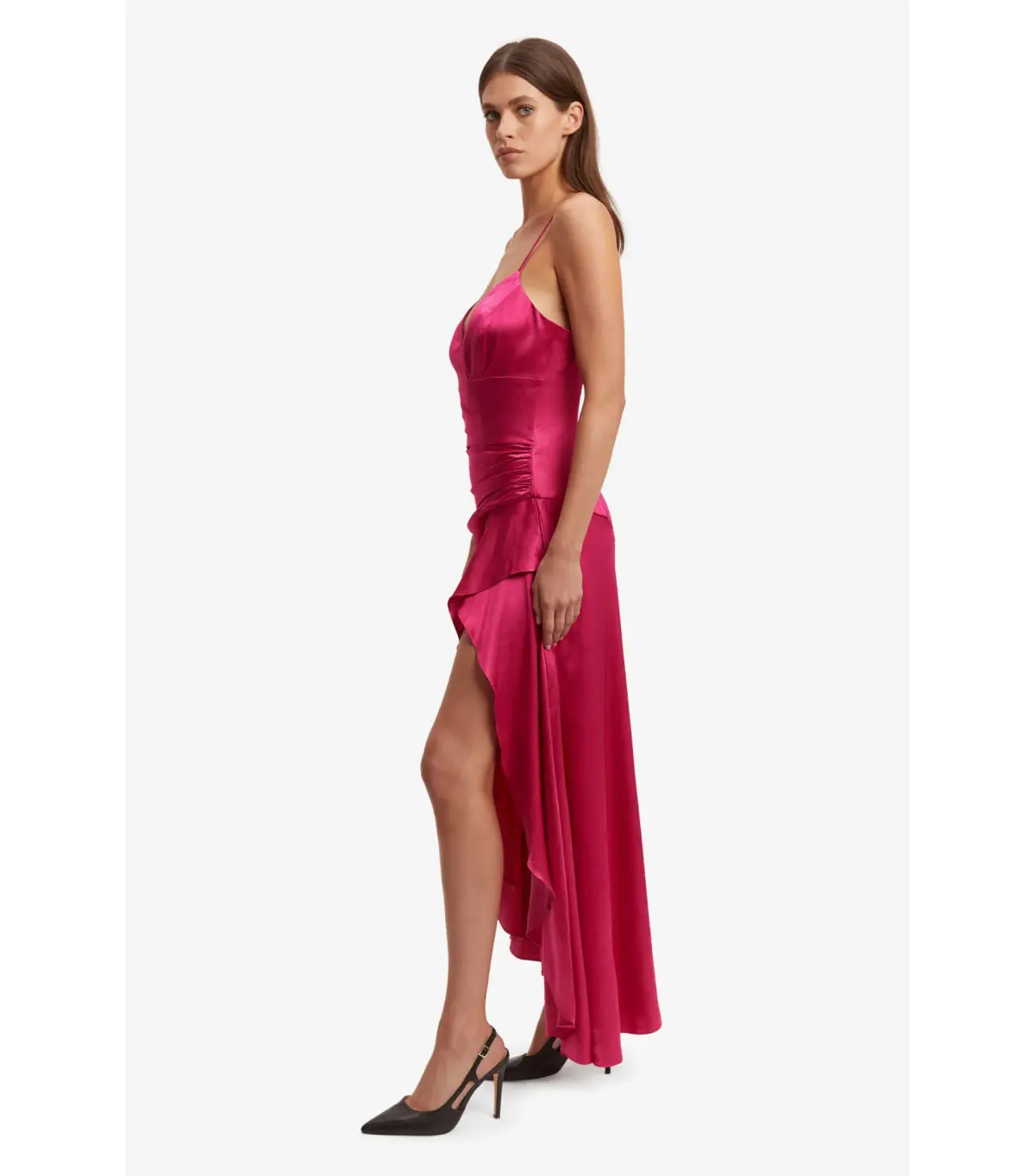 Bardot Sorella Midi Dress in Magenta Size AU 8 - Image 2