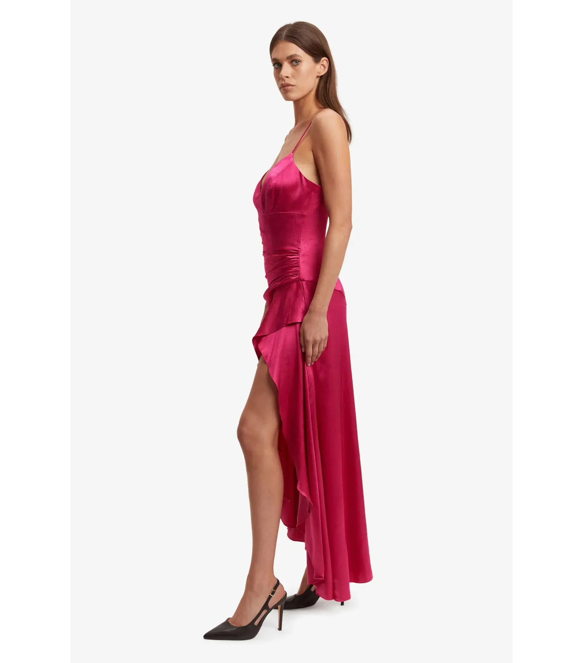 Bardot Sorella Midi Dress in Magenta Size AU 8 - Image 2