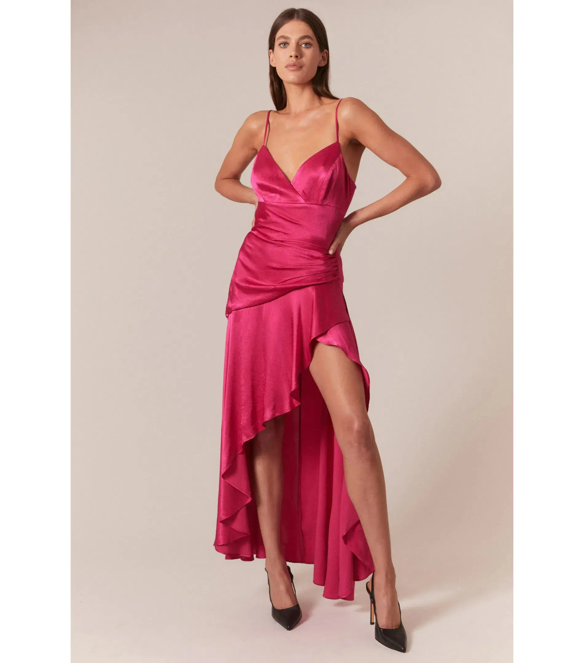 Bardot Sorella Midi Dress in Magenta Size AU 8 - Image 1