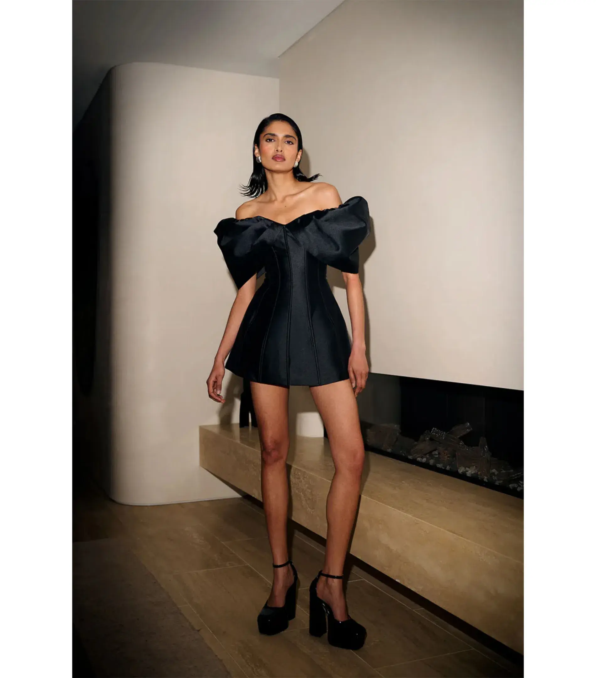 Eliya The Label Nadal Mini Dress Black Size L / AU 12 - Image 1