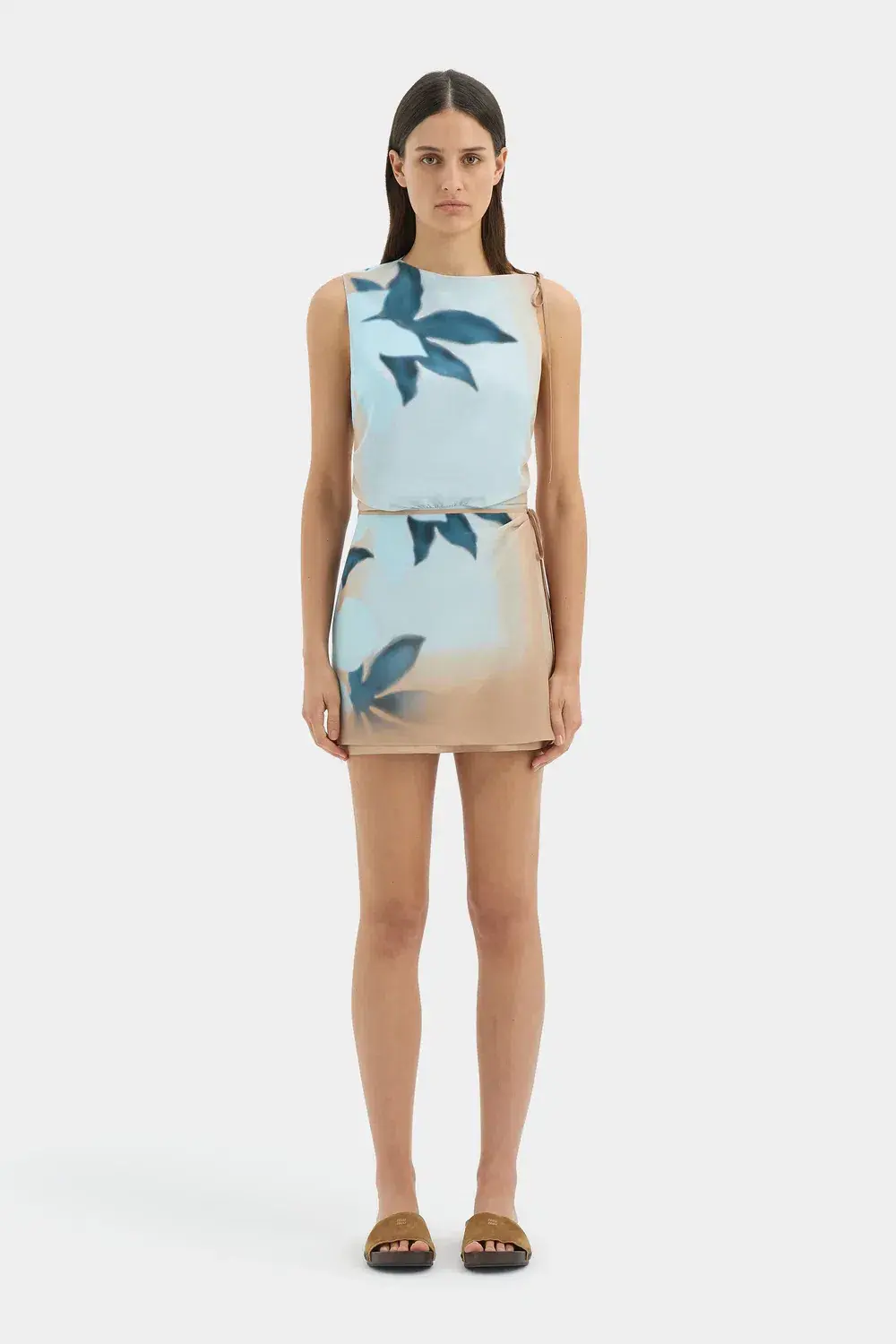Sir the label Serene Mini Dress Sequoia Blue Floral Size 2/Au 10  - Image 1