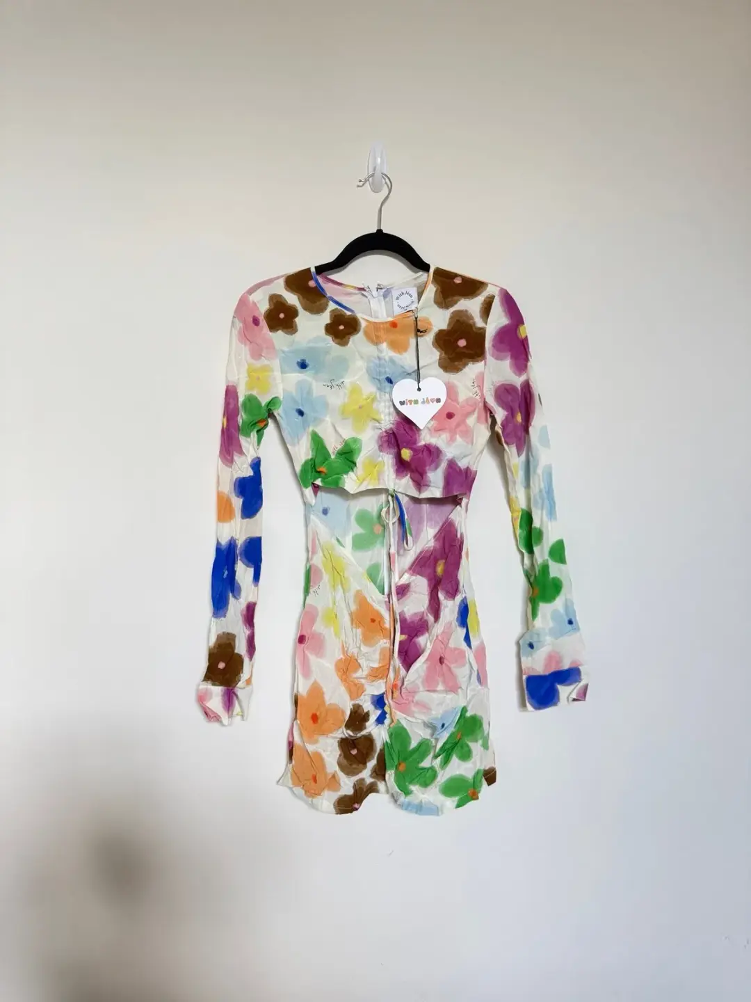 With Jean Hermana Dress Viola Tricolour Size 6   for rent on The Volte - main image