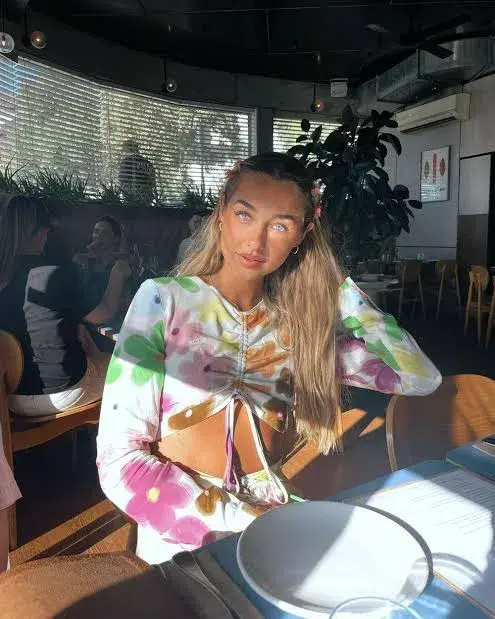 With Jean Hermana Dress Viola Tricolour Size 6   for rent on The Volte - main image