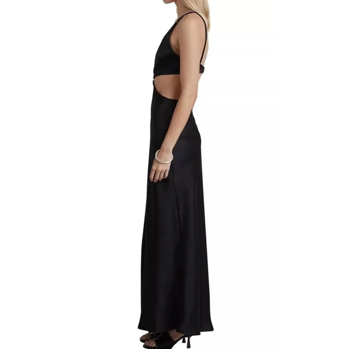 Bec and Bridge Felix V Maxi Dress in Black Size 8 - Image 2