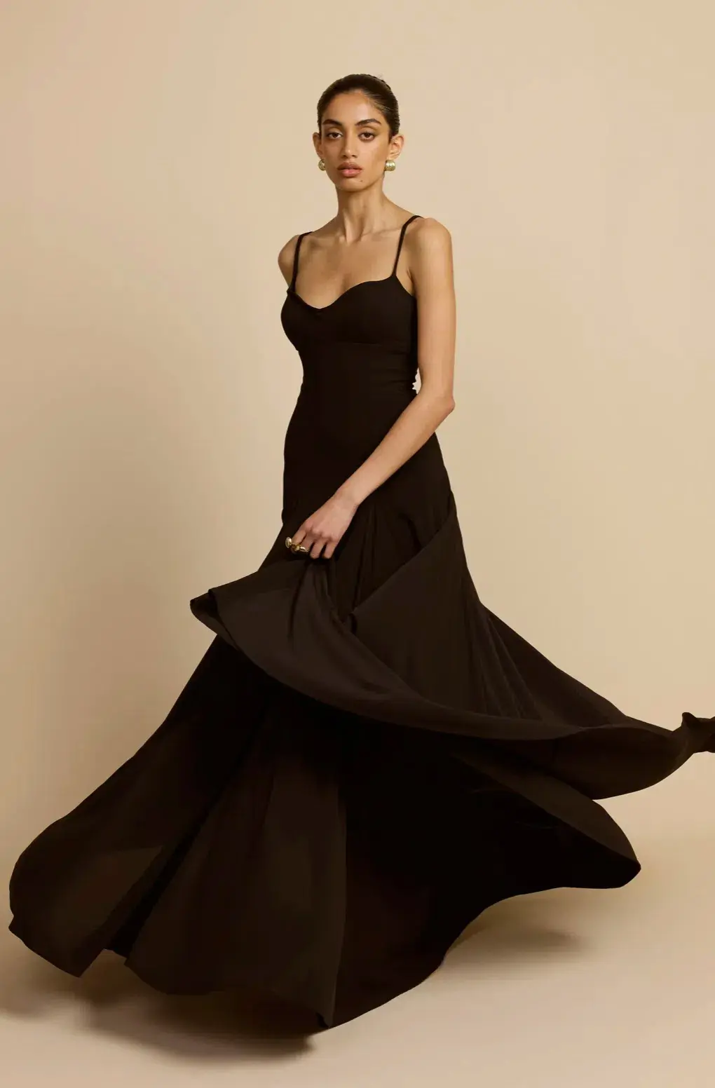 Arcina Ori Paloma Dress Black Size  AU 12 for rent on The Volte - main image
