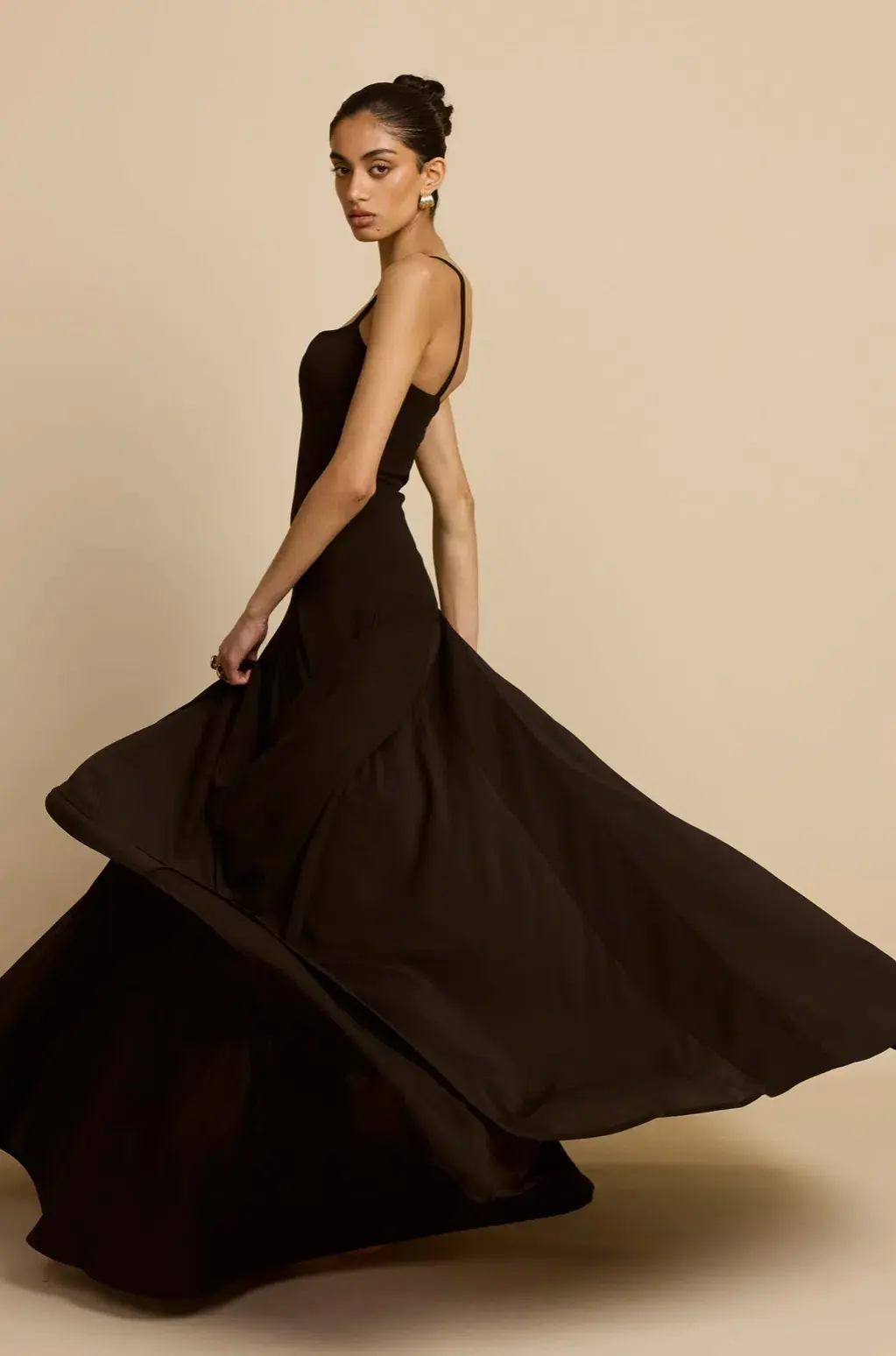 Arcina Ori Paloma Dress Black Size  AU 12 for rent on The Volte - main image