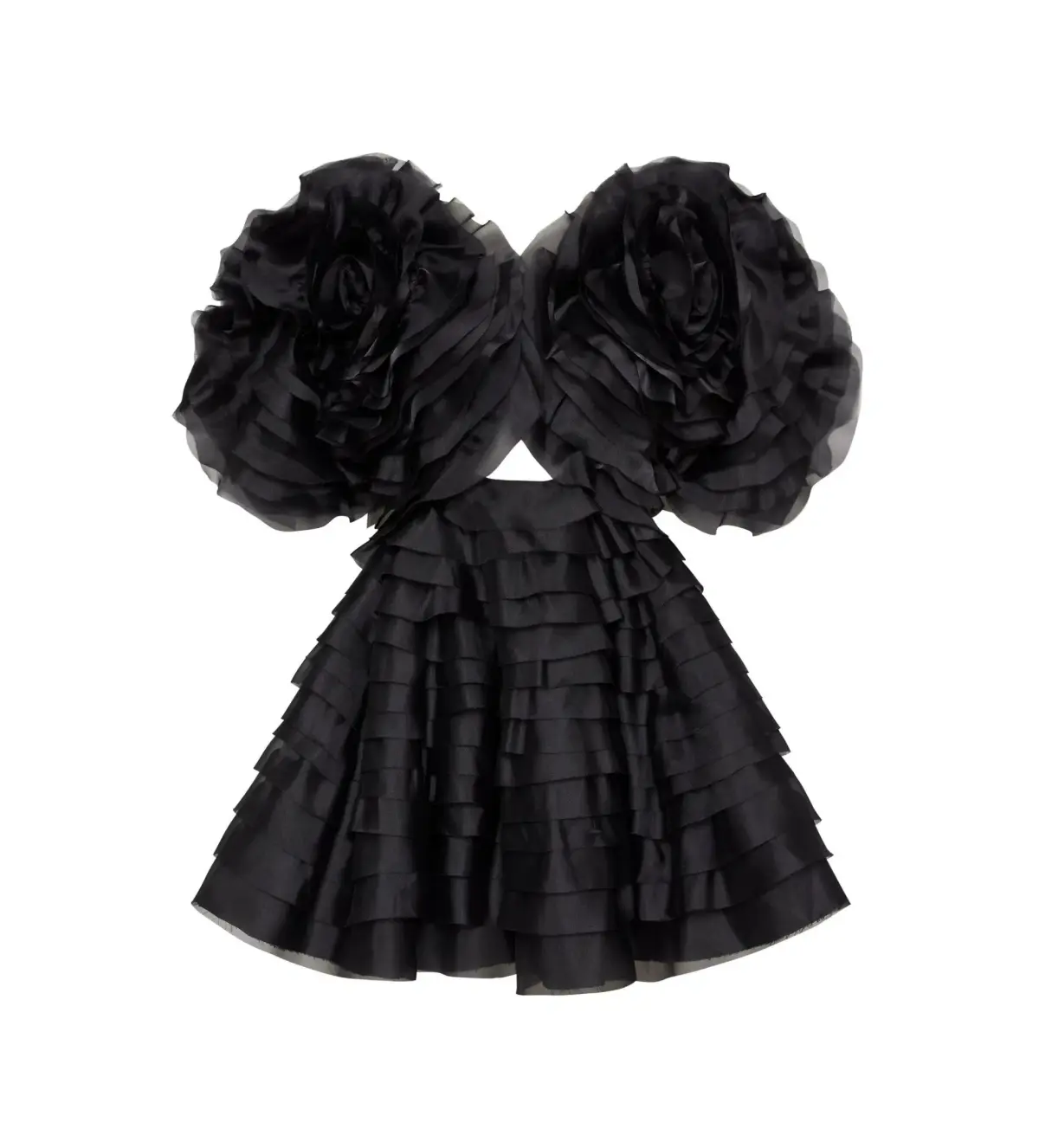 Aje Amour Ruffle Mini Dress Black Size AU 8 - Image 8