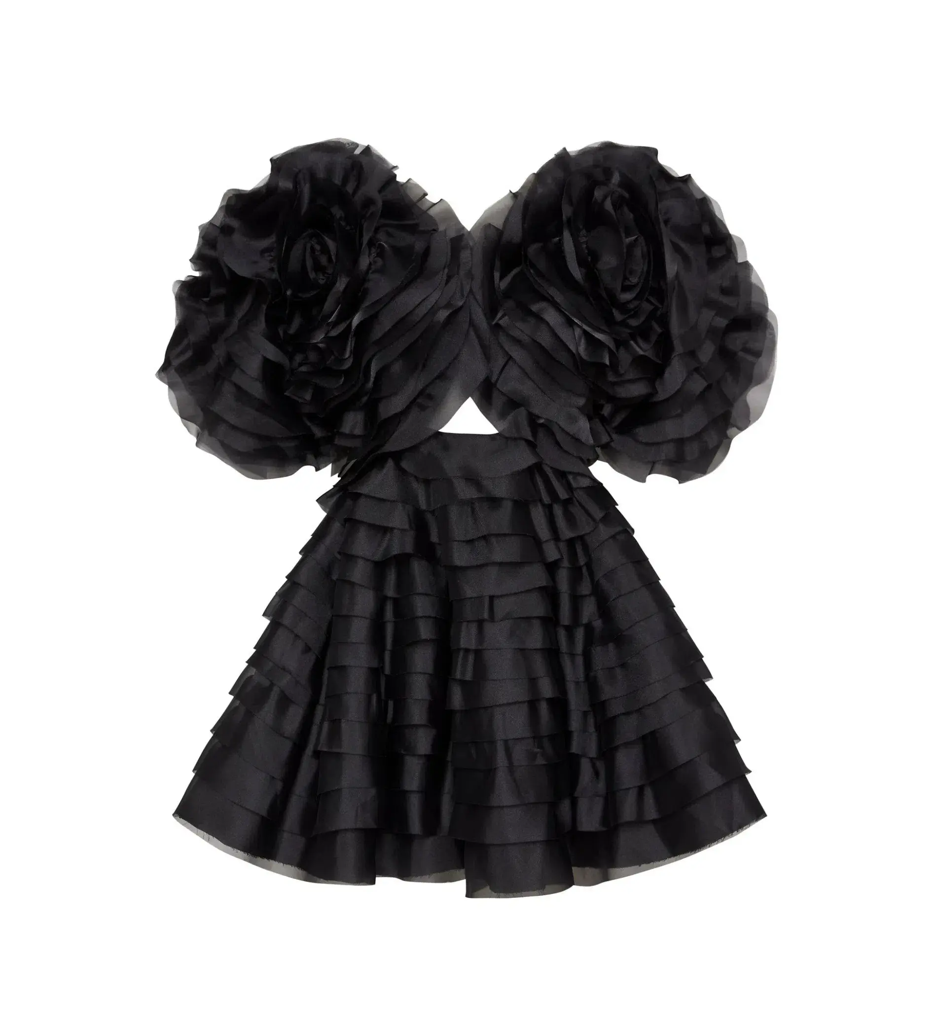 Aje Amour Ruffle Mini Dress Black Size AU 8 - Image 8