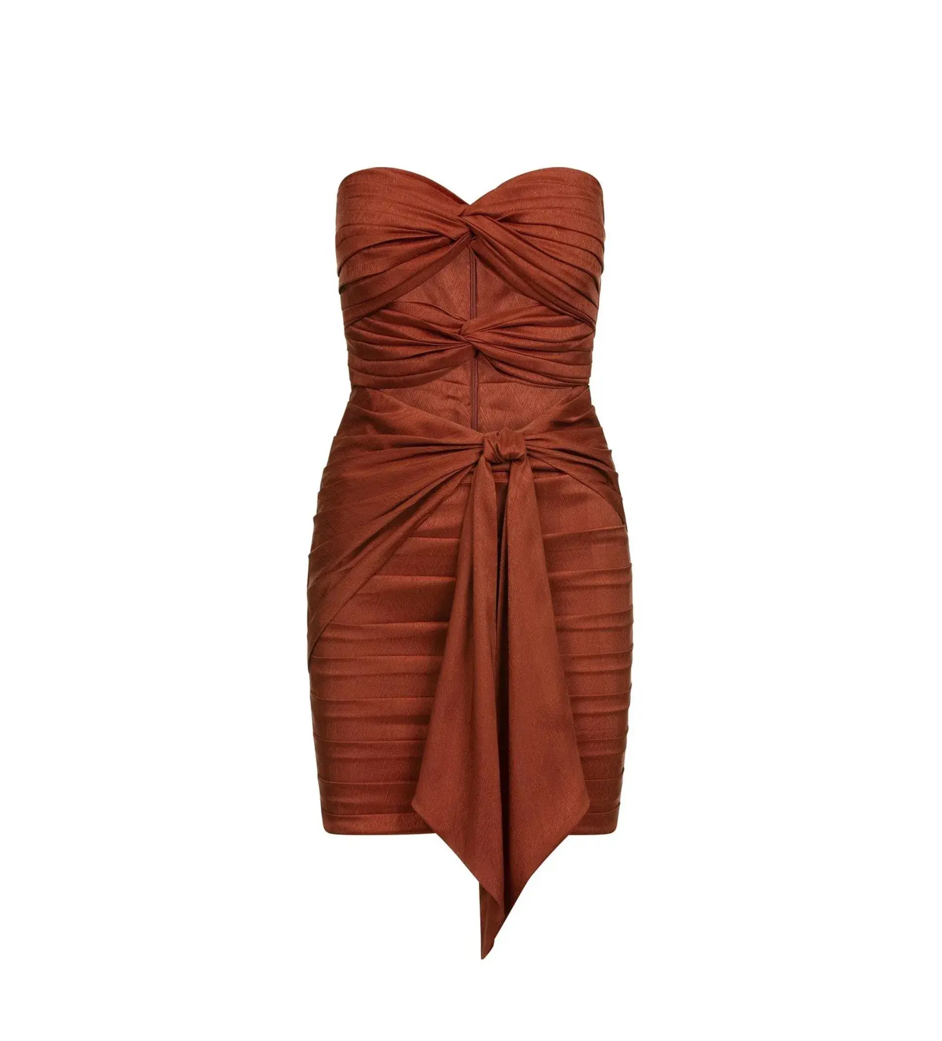 Alamour Lulia Mini Dress Rust Size S AU 8 - Image 6