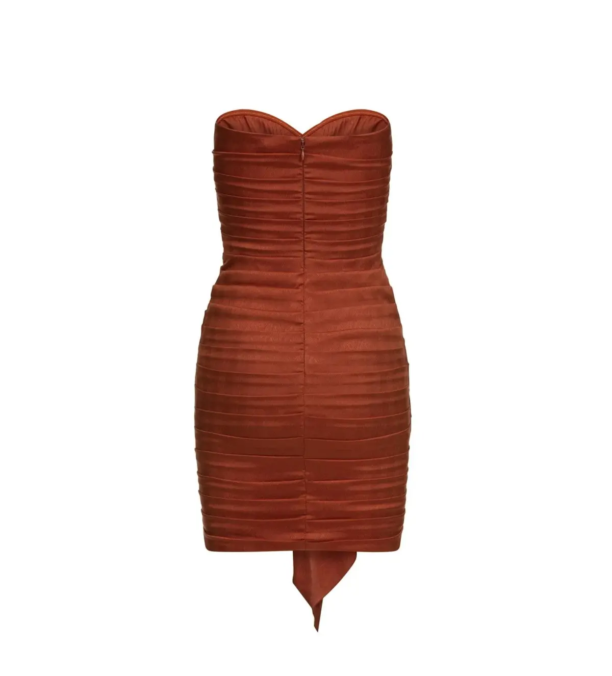 Alamour Lulia Mini Dress Rust Size S AU 8 - Image 7