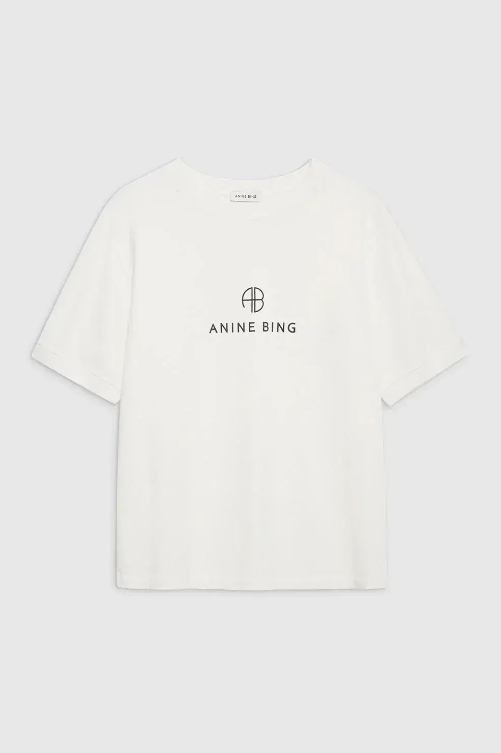 Anine Bing Jaylin Ab Monogram T Shirt Ivory One Size - Image 2