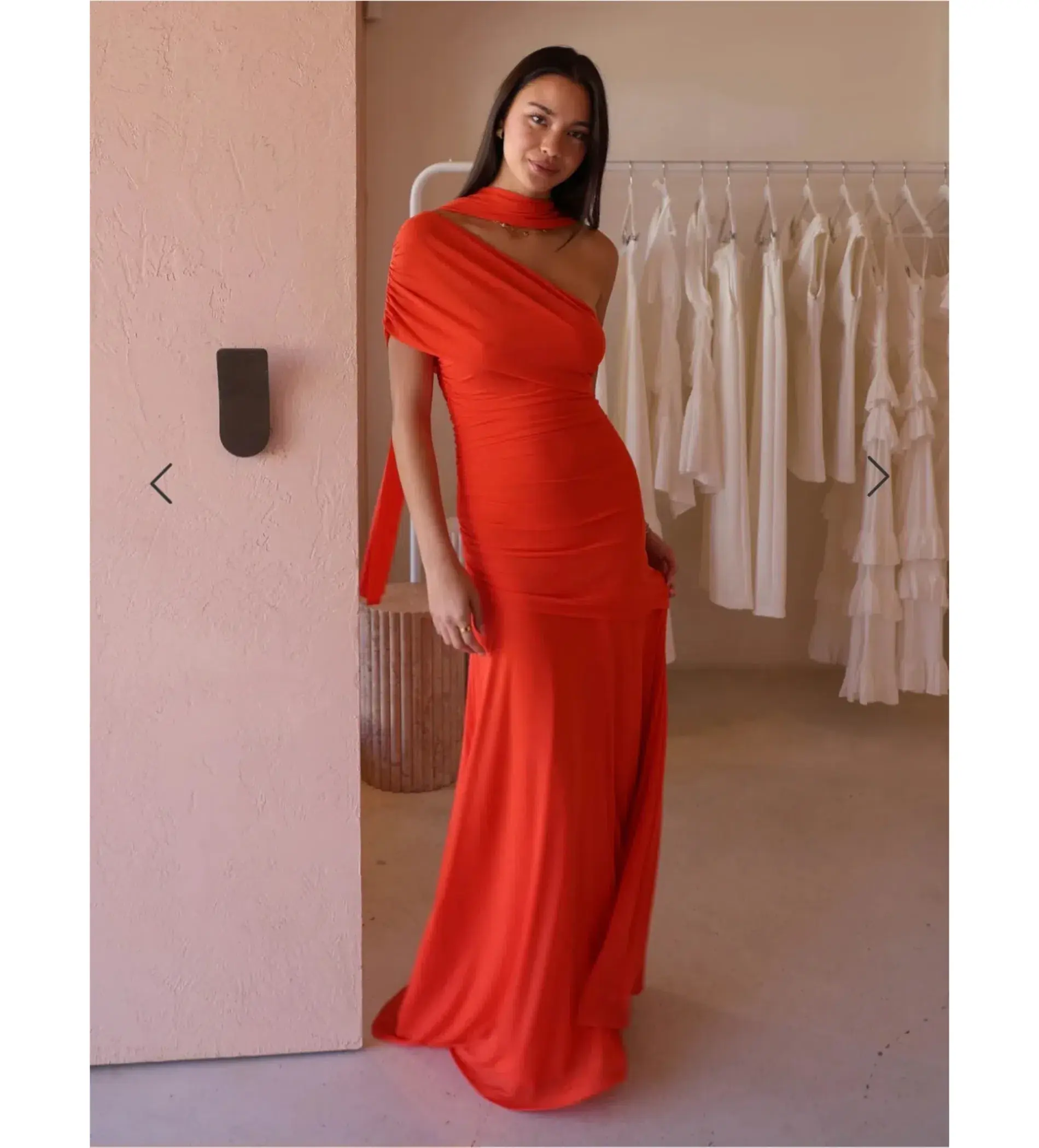 By Nicola Fiesta Off Shoulder Maxi Dress in Fiesta Size AU 6 - Image 1