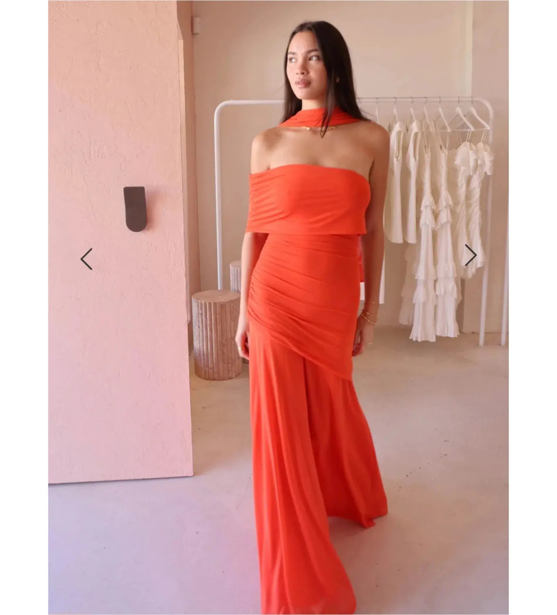 By Nicola Fiesta Off Shoulder Maxi Dress in Fiesta Size AU 6 - Image 2