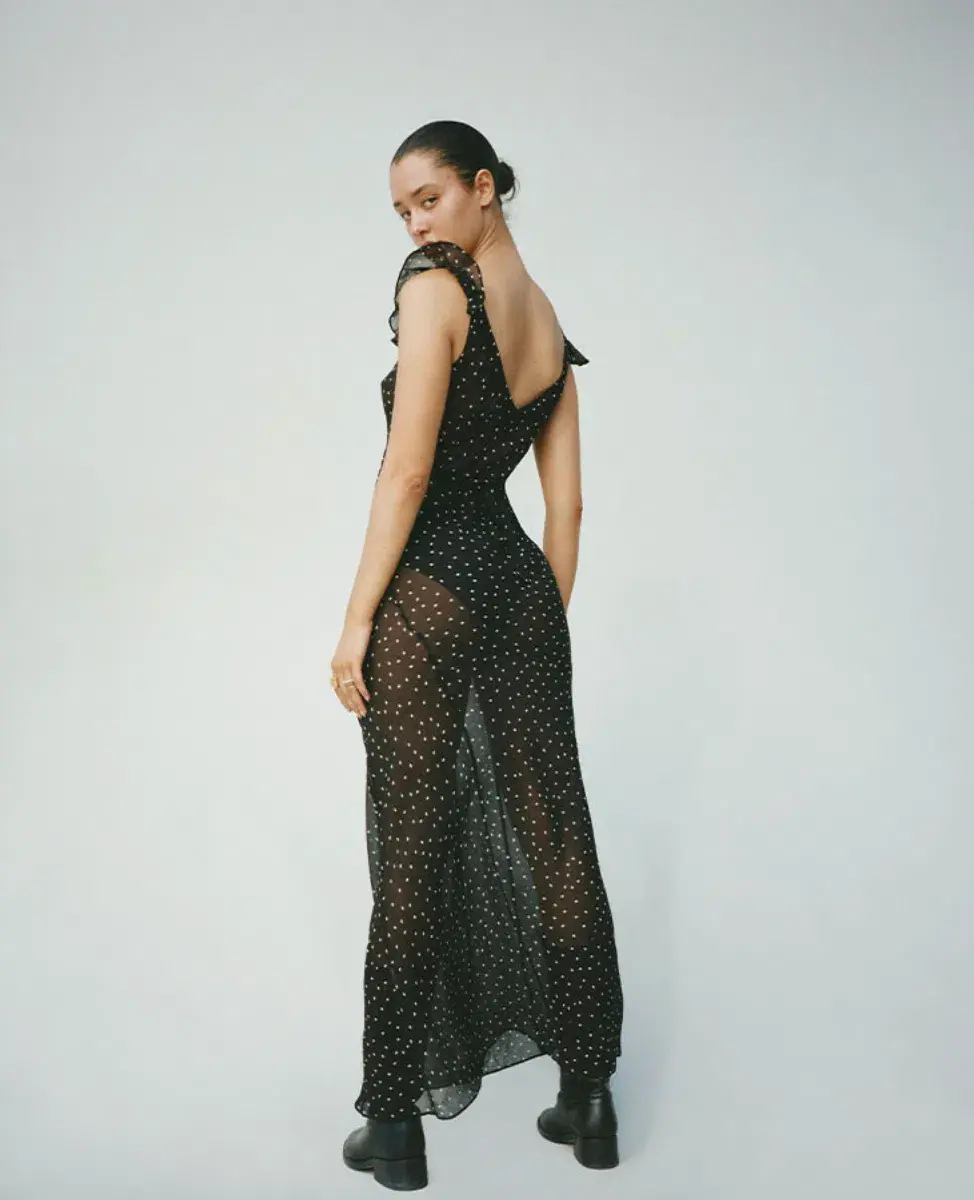 Realisation Par Lila Maxi Dress Black Size AU 8 - Image 4
